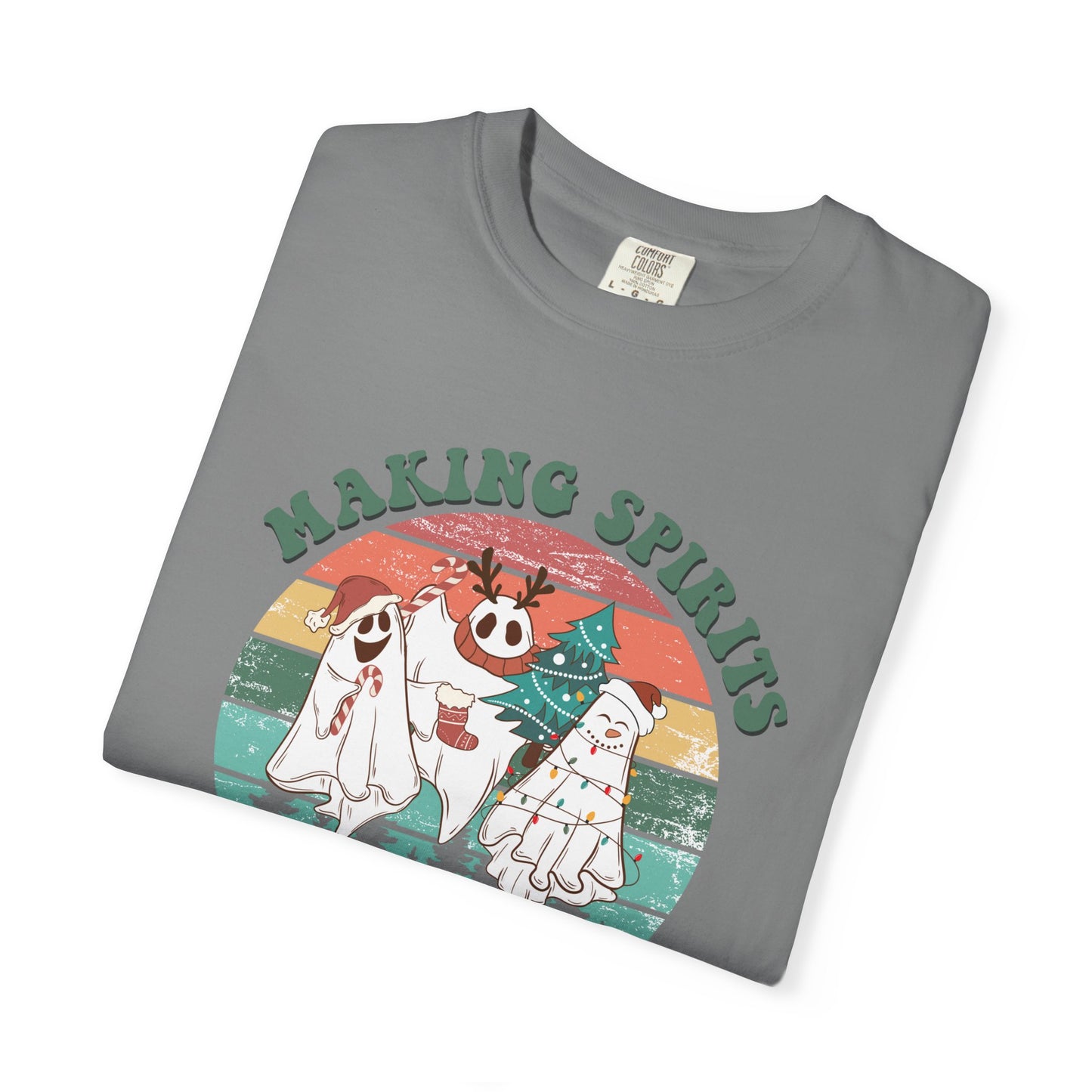 Making Spirits Bright Christmas Ghosts TeeShirt