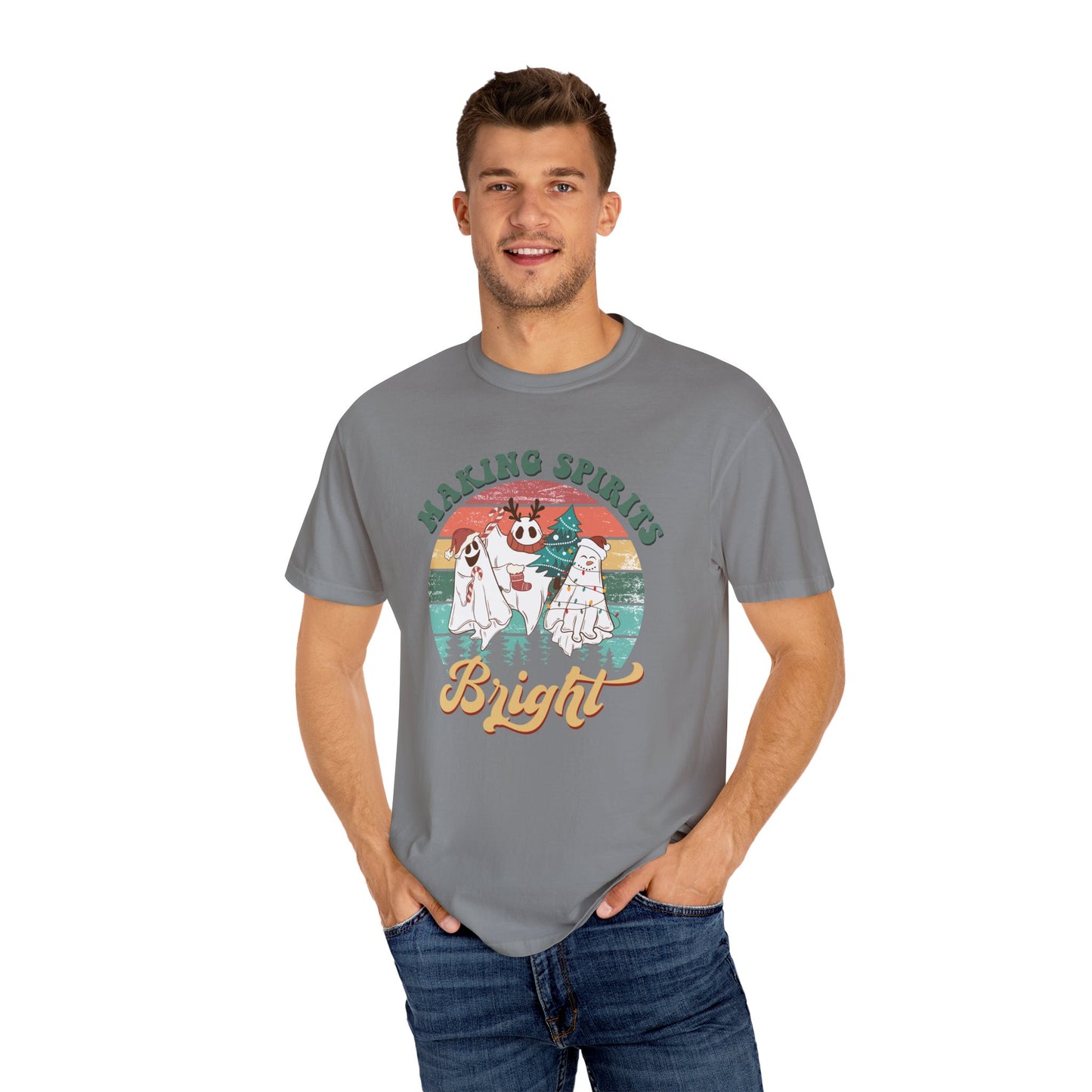 Making Spirits Bright Christmas Ghosts TeeShirt