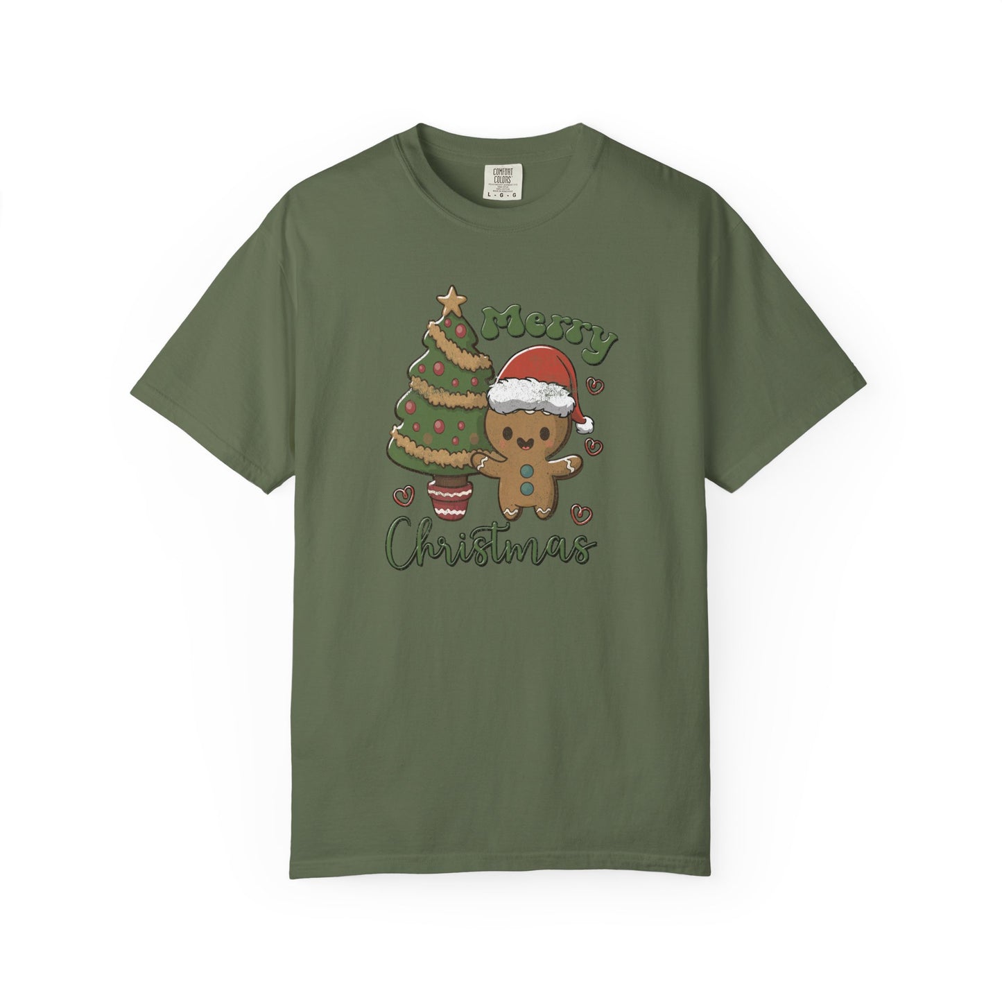 Cute Gingerbread Man Cookie Merry Christmas Tshirt