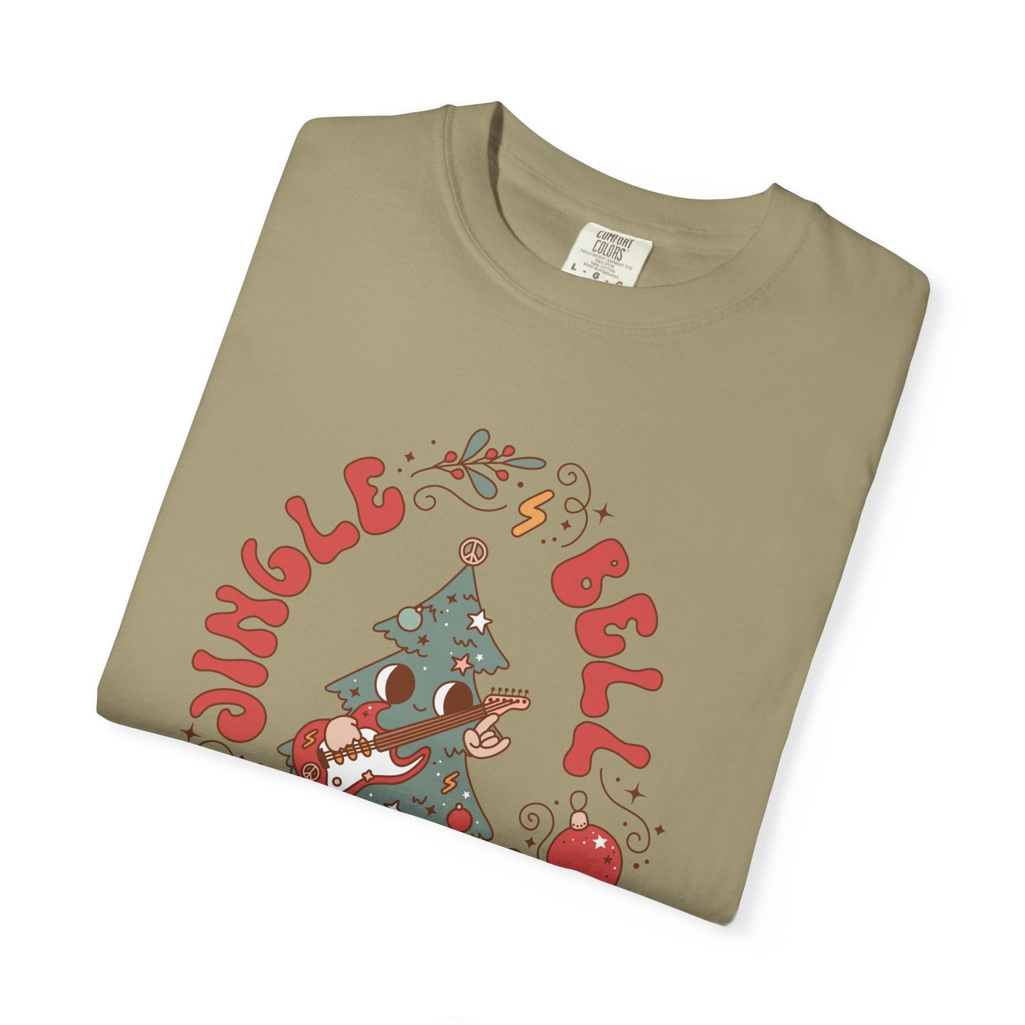 Groovy Jingle Bell Rockin Christmas Retro Style TeeShirt