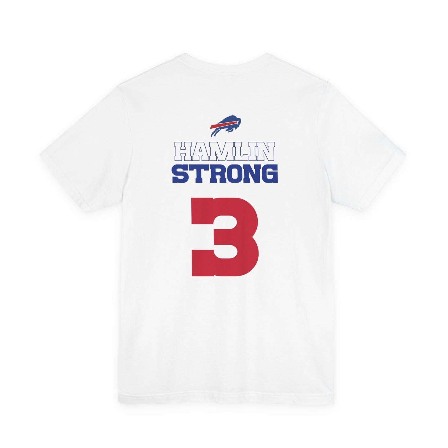 Did We Win Hamlin Strong Solid Red Buffalo Bills #3 Tshirt