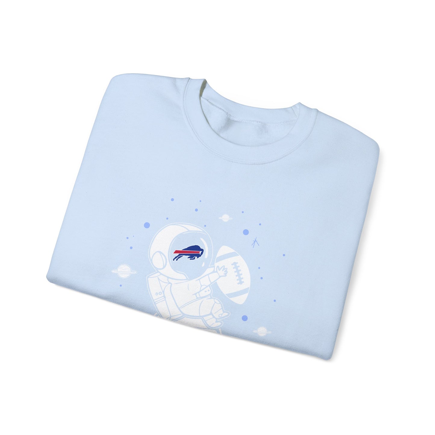 Cool Buffalo Bills Spaceman Astronaut Crewneck Sweatshirt