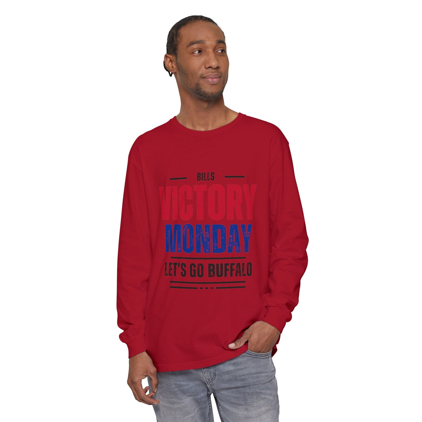 Buffalo Bills Victory Monday Where Else Would You Rather Be Unisex L Sleeve T
