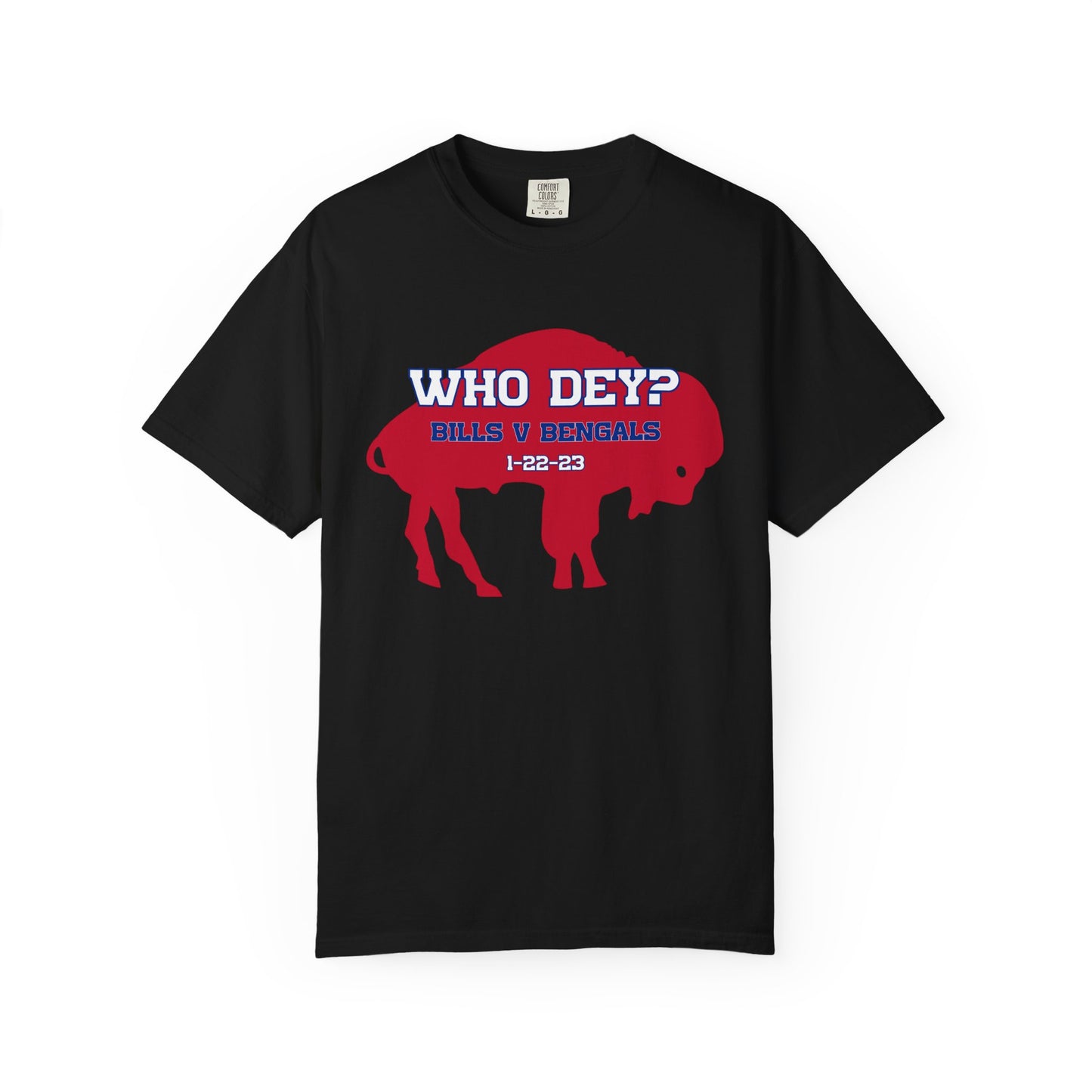 Who Dey? 1-22-23 Bills v. Bengals Buffalo Bills Football Bills Mafia Tshirt
