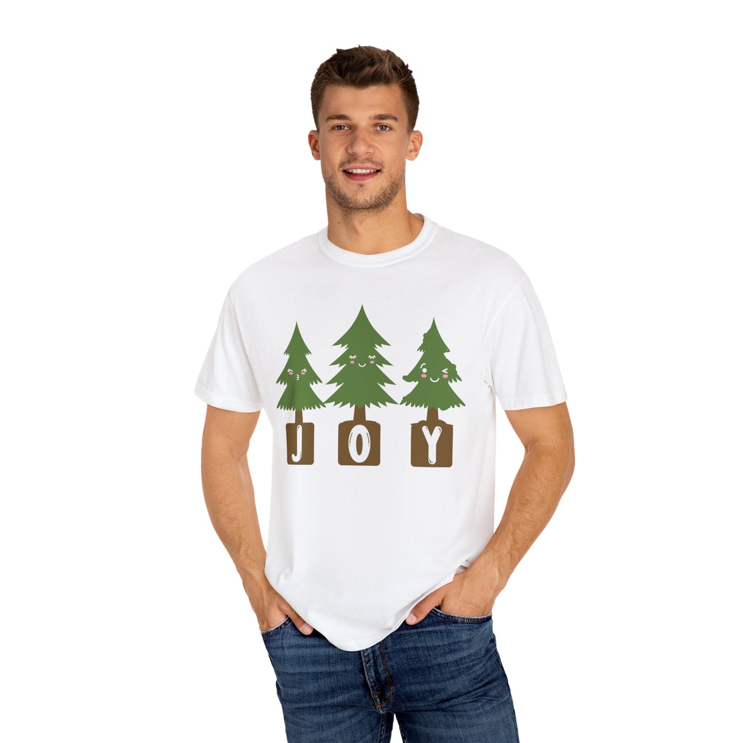 Joy Christmas Trees Cute Christmas Tshirt