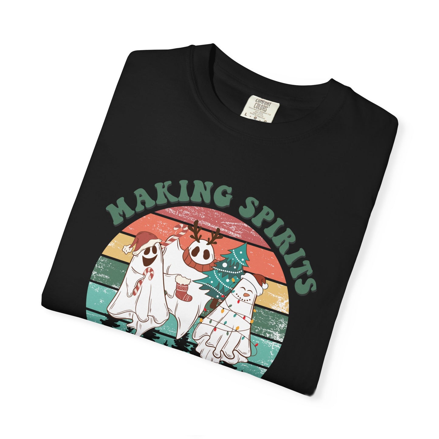 Making Spirits Bright Christmas Ghosts TeeShirt