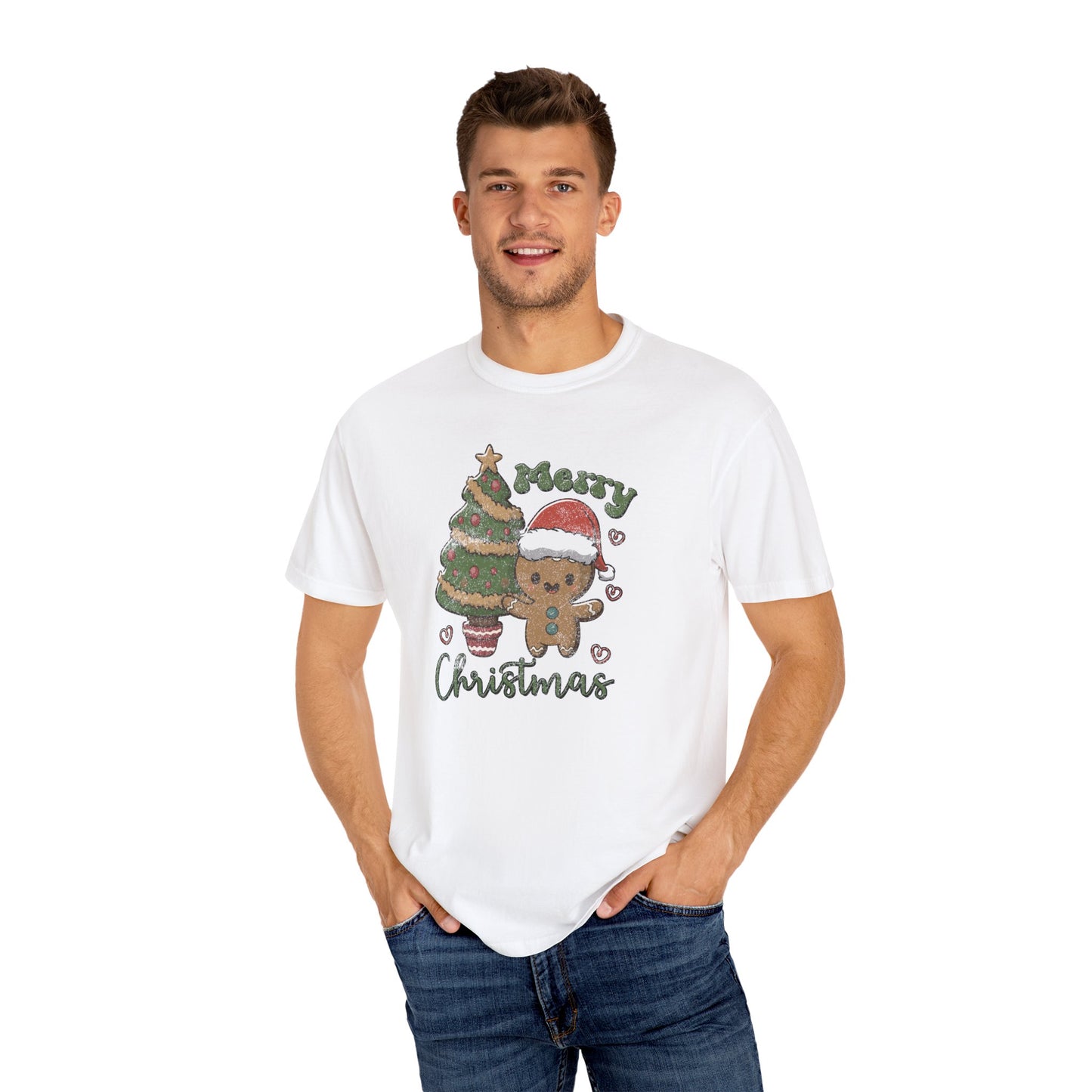 Cute Gingerbread Man Cookie Merry Christmas Tshirt