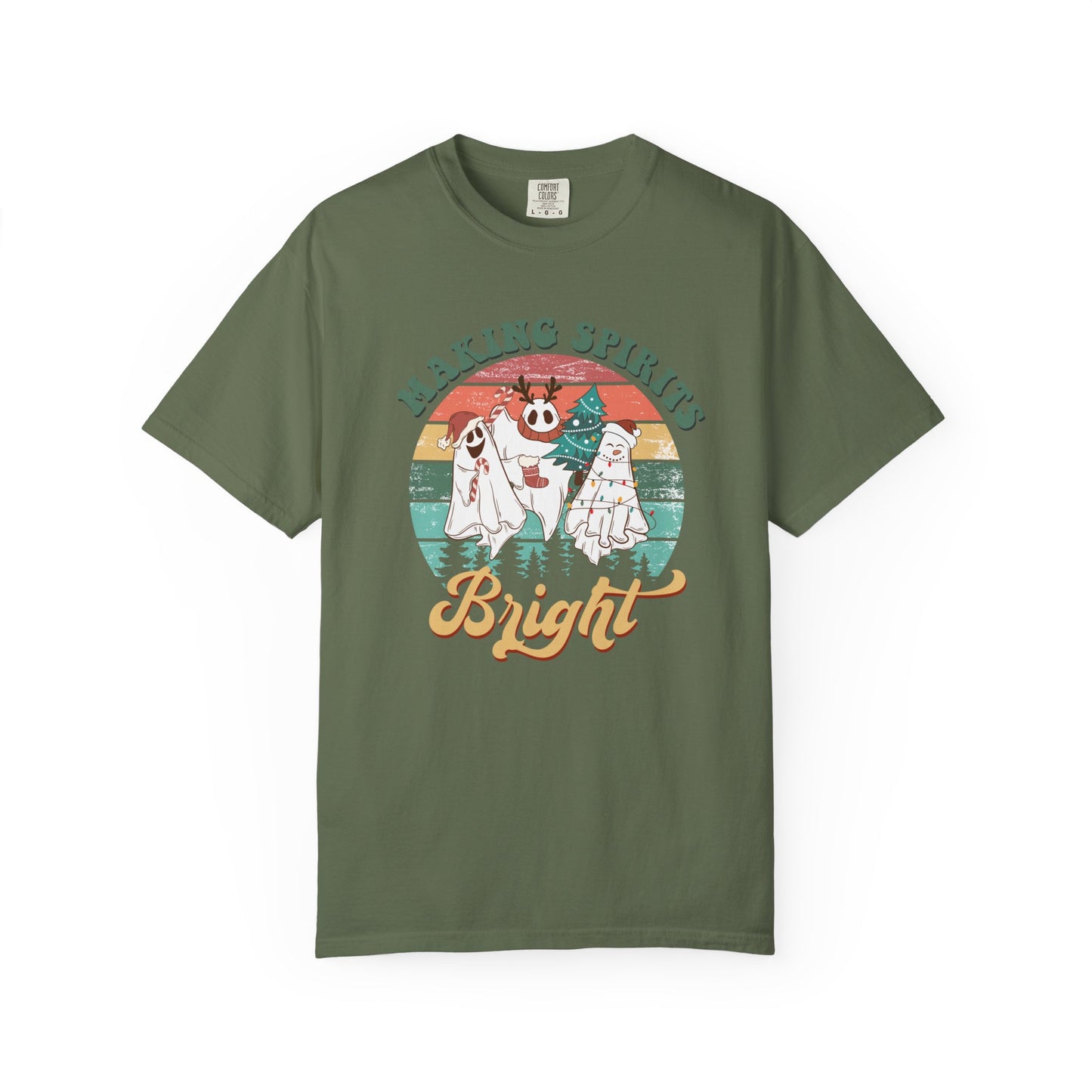 Making Spirits Bright Christmas Ghosts TeeShirt
