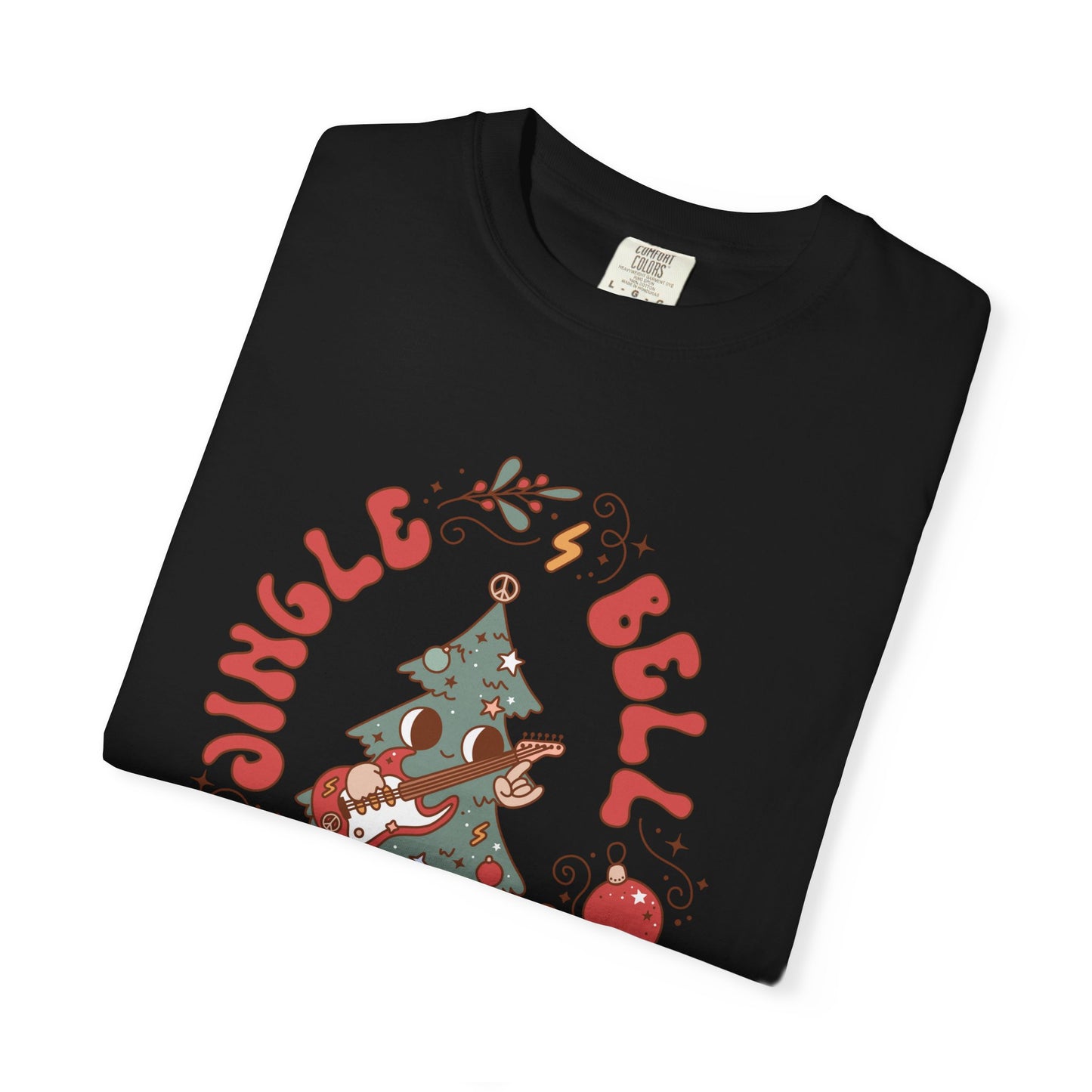 Groovy Jingle Bell Rockin Christmas Retro Style TeeShirt