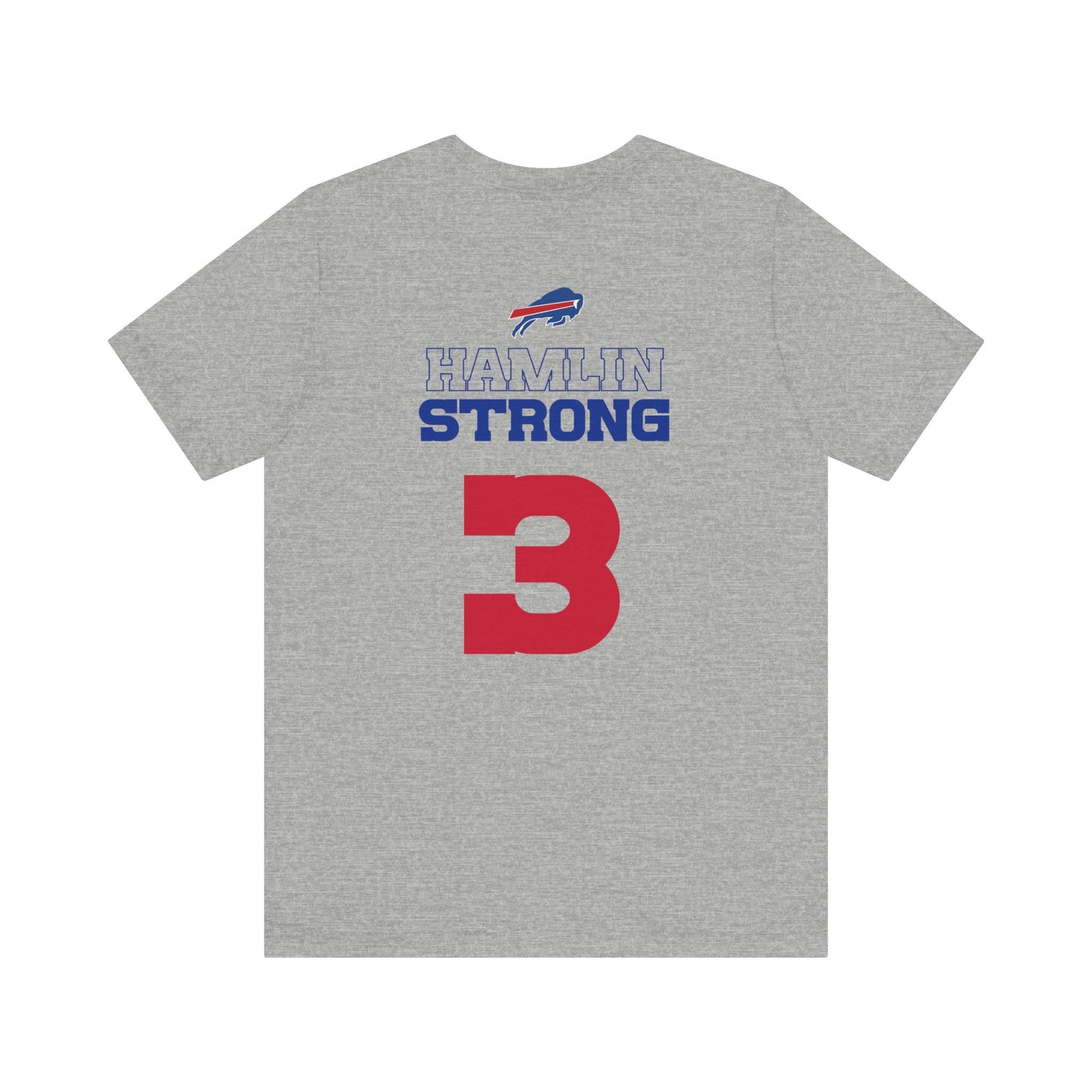 Did We Win Hamlin Strong Solid Red Buffalo Bills #3 Tshirt