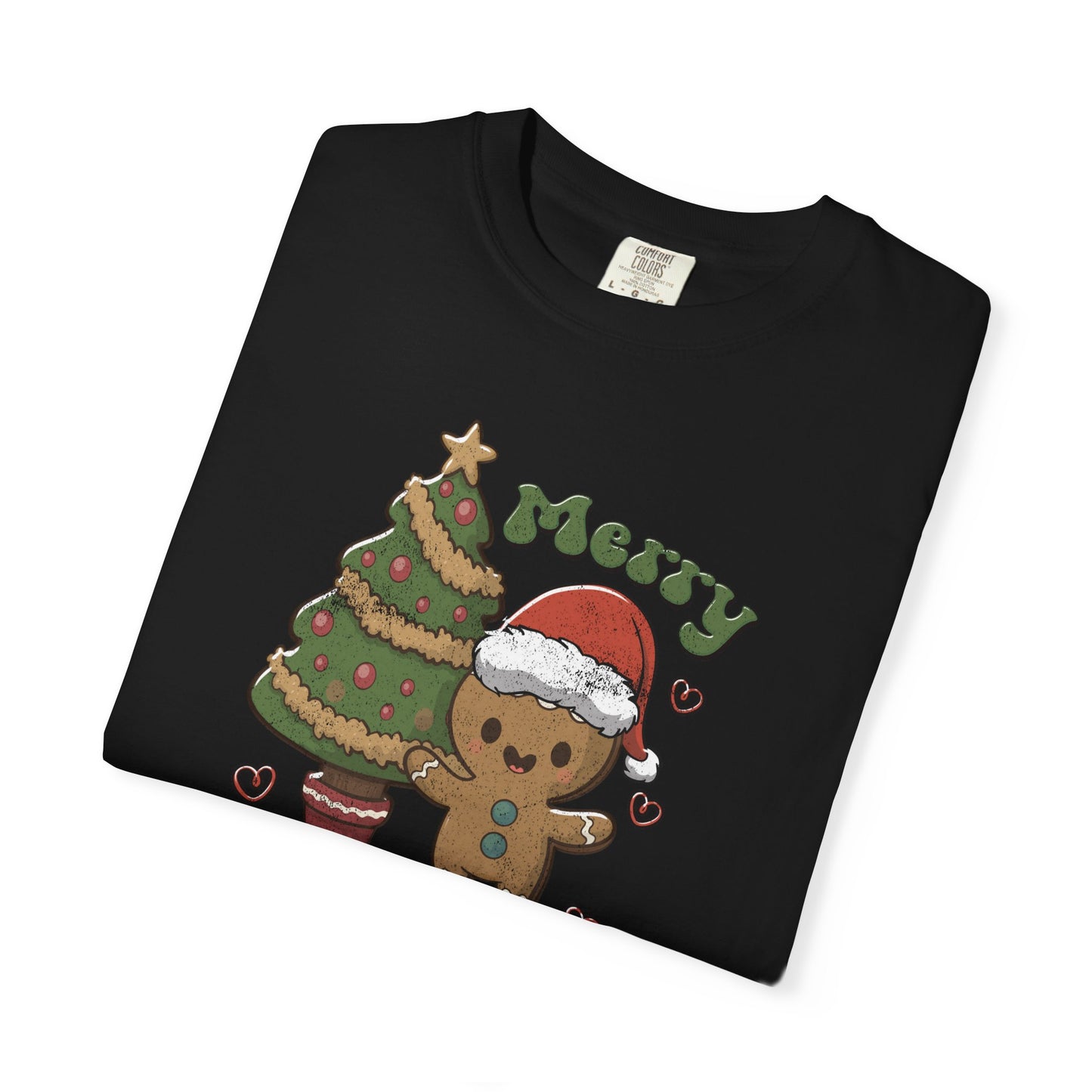 Cute Gingerbread Man Cookie Merry Christmas Tshirt