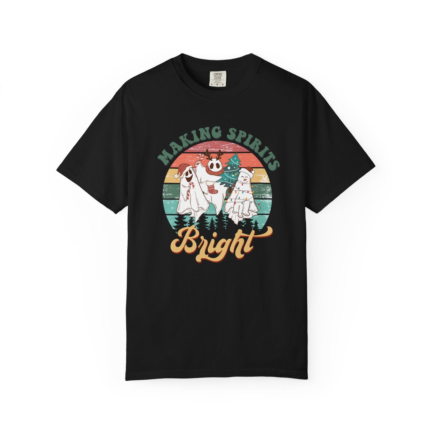 Making Spirits Bright Christmas Ghosts TeeShirt
