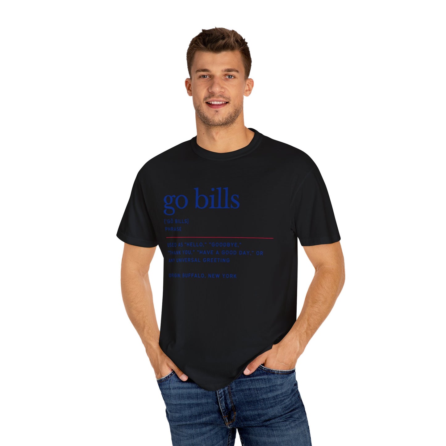 Go Bills Phonetic Spelling Definition Buffalo Bills Mafia Fan Art Tshirt