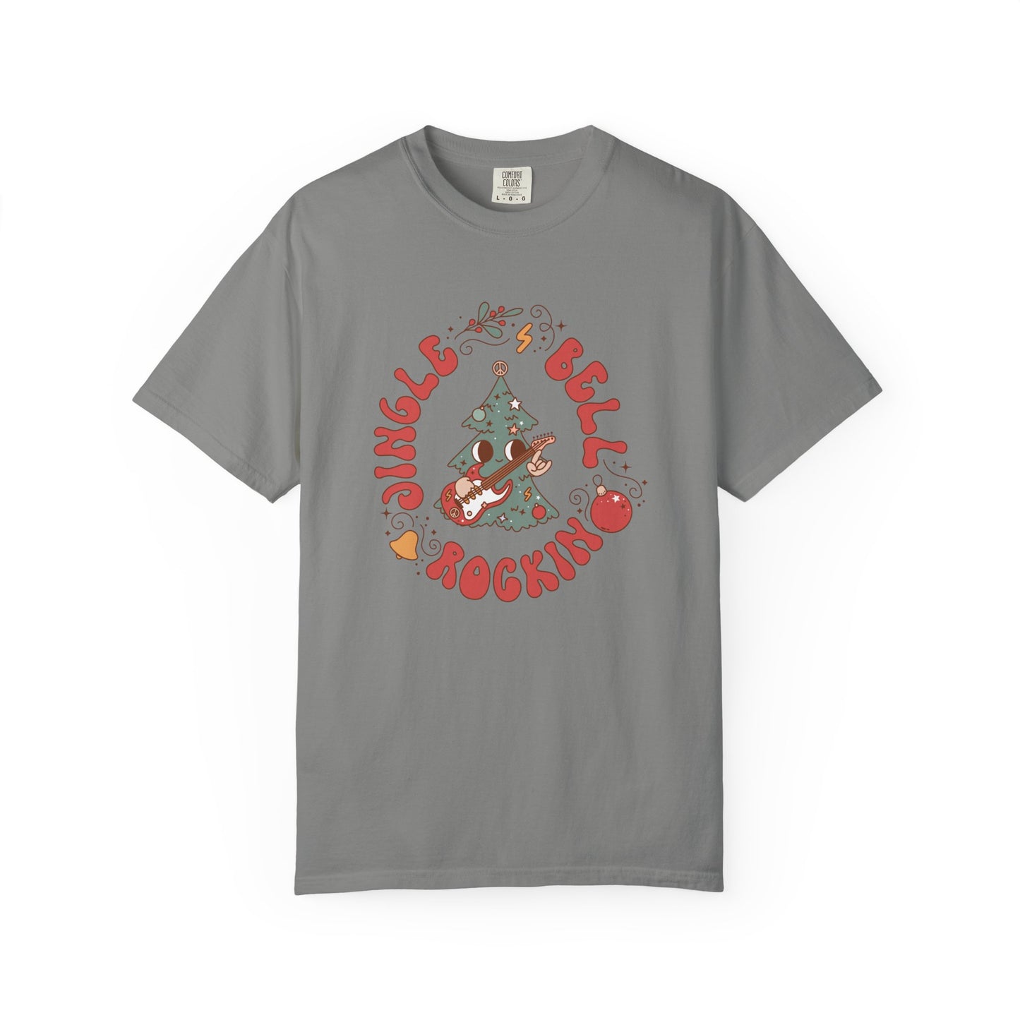 Groovy Jingle Bell Rockin Christmas Retro Style TeeShirt
