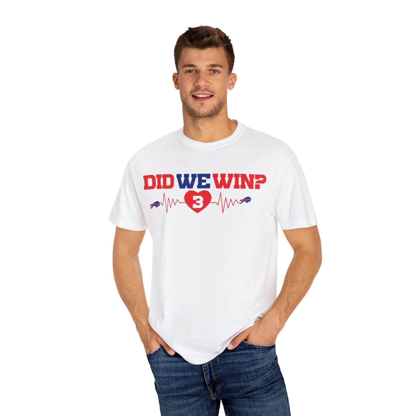 Did We Win? Damar Hamlin #3 Heartbeat Buffalo Bills Tshirt