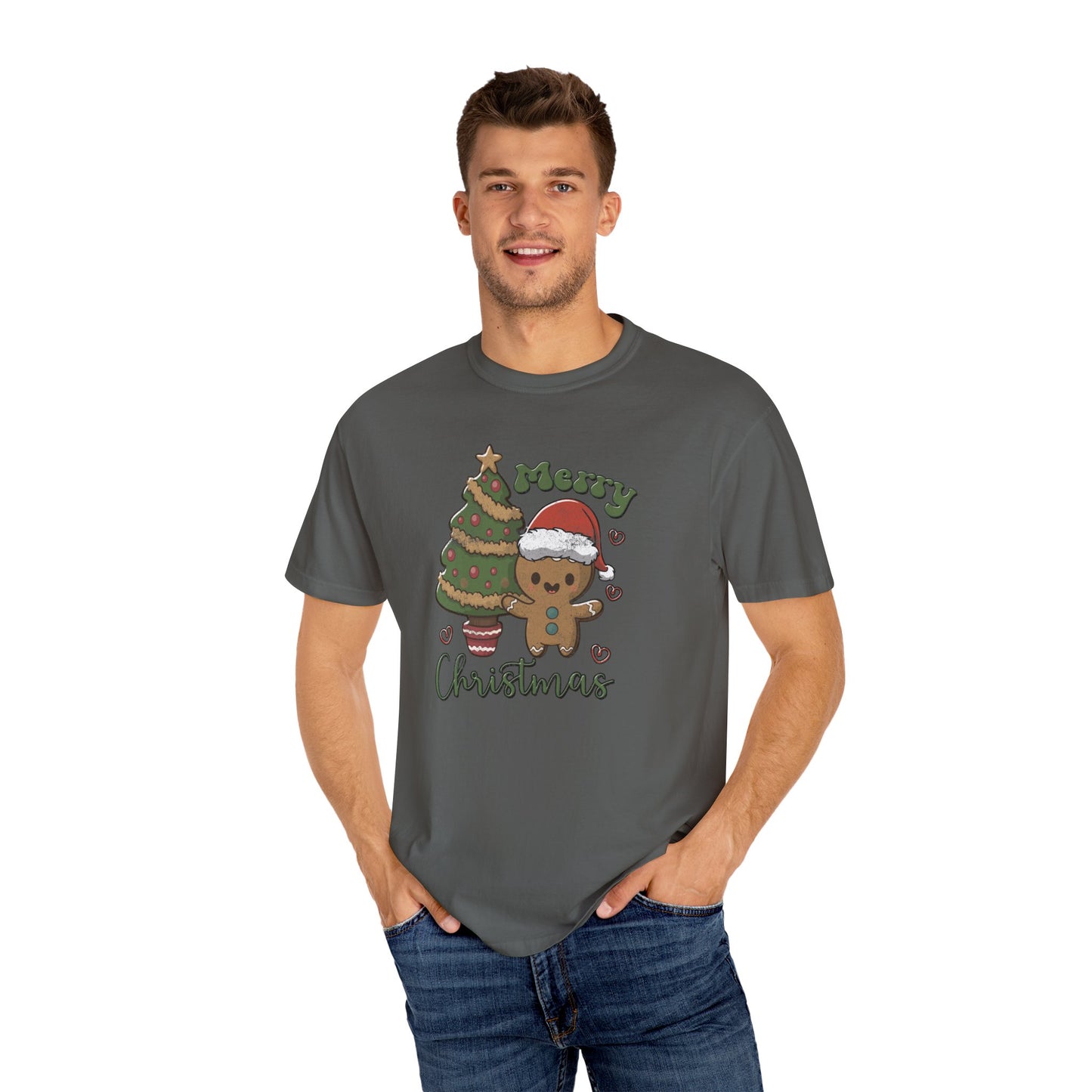Cute Gingerbread Man Cookie Merry Christmas Tshirt