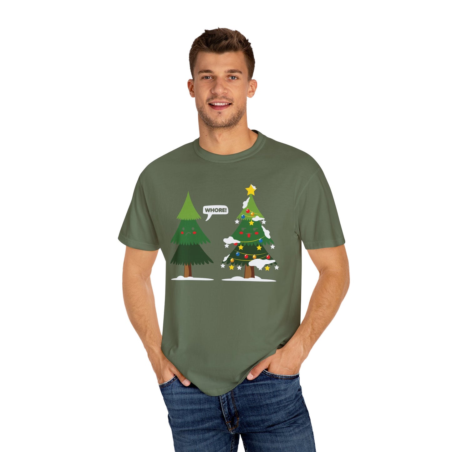 Christmas Trees Cursing Funny Xmas TeeShirt