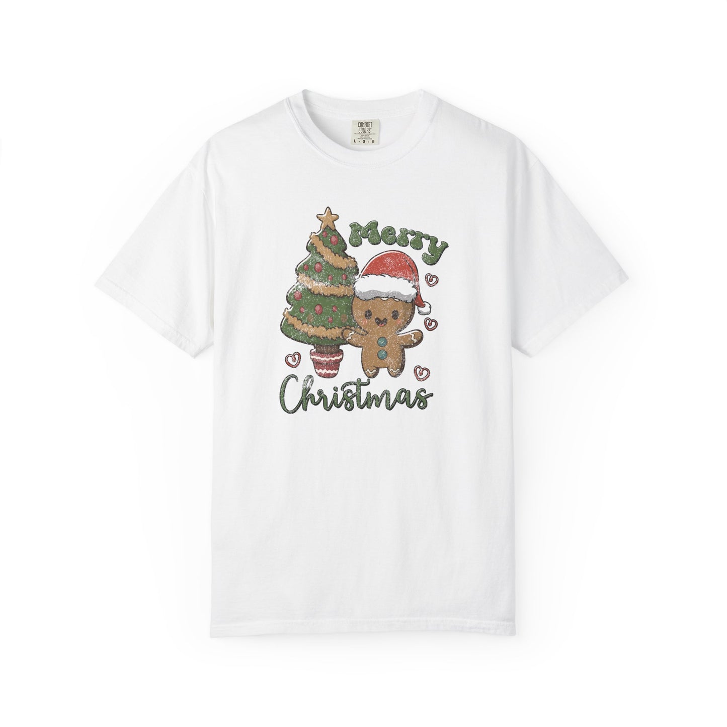 Cute Gingerbread Man Cookie Merry Christmas Tshirt