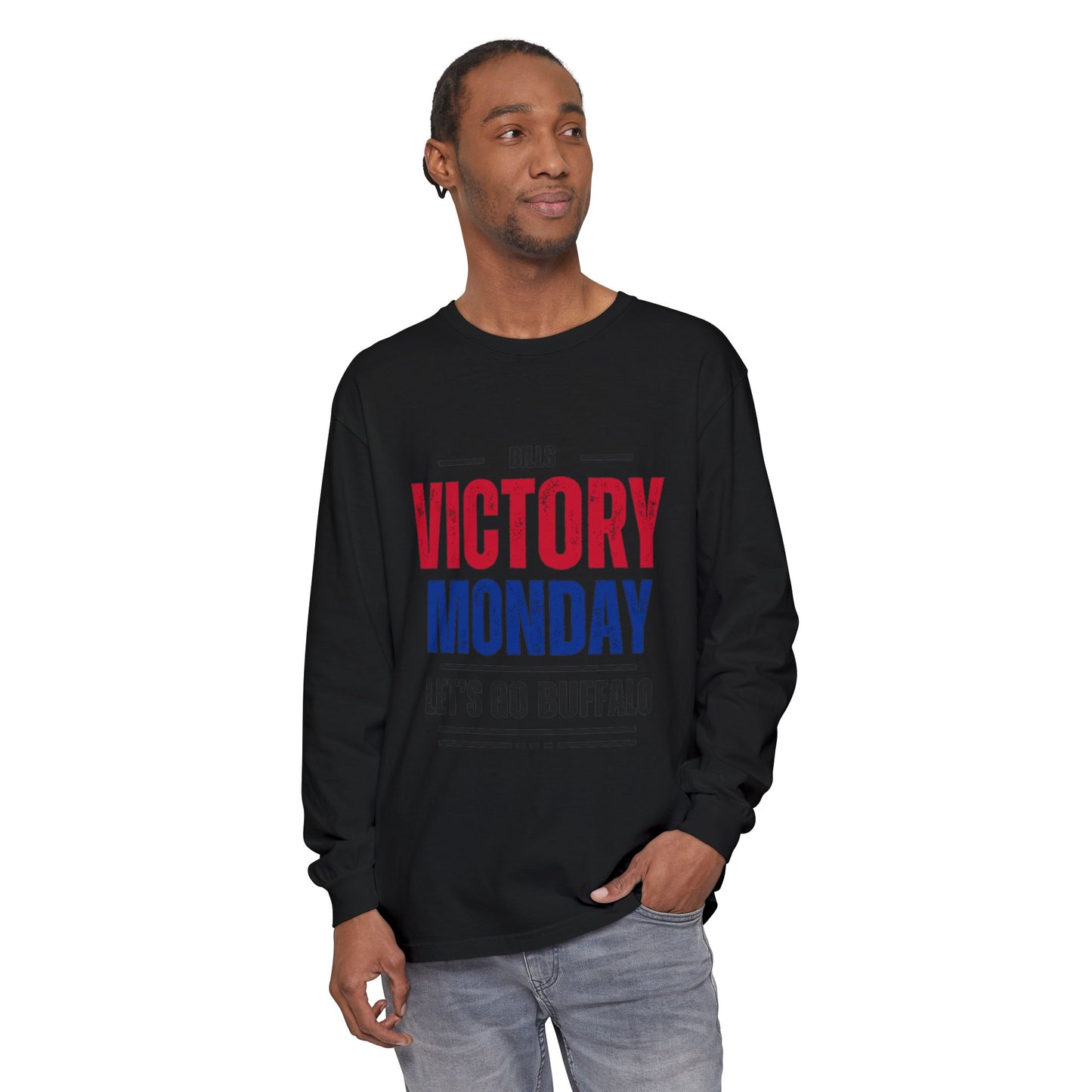 Buffalo Bills Victory Monday Where Else Would You Rather Be Unisex L Sleeve T