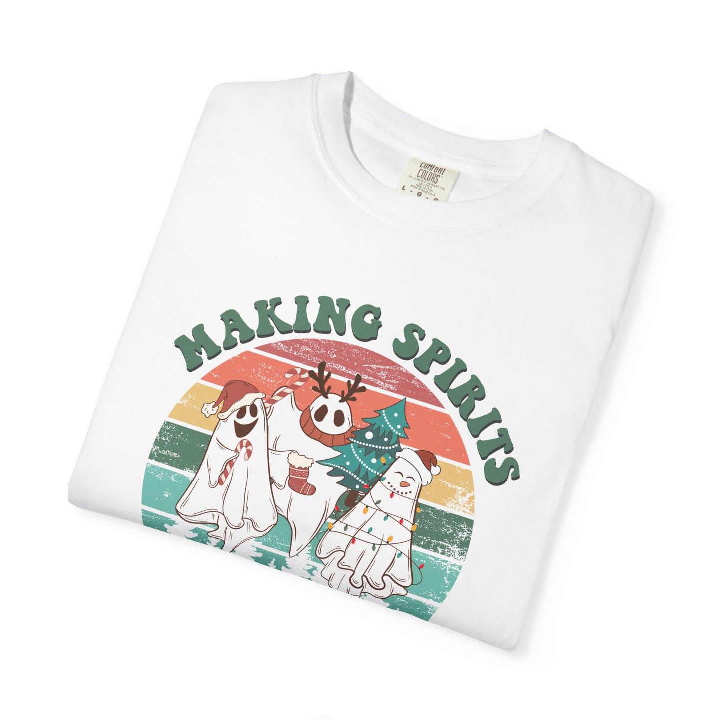 Making Spirits Bright Christmas Ghosts TeeShirt