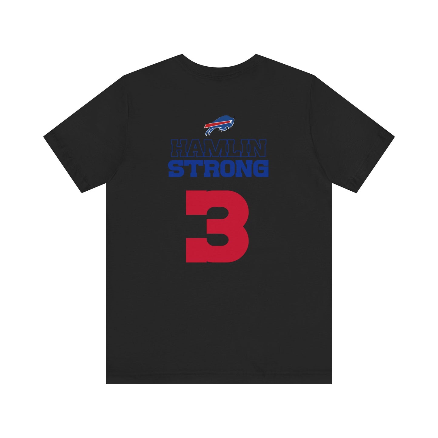 Did We Win Hamlin Strong Solid Red Buffalo Bills #3 Tshirt