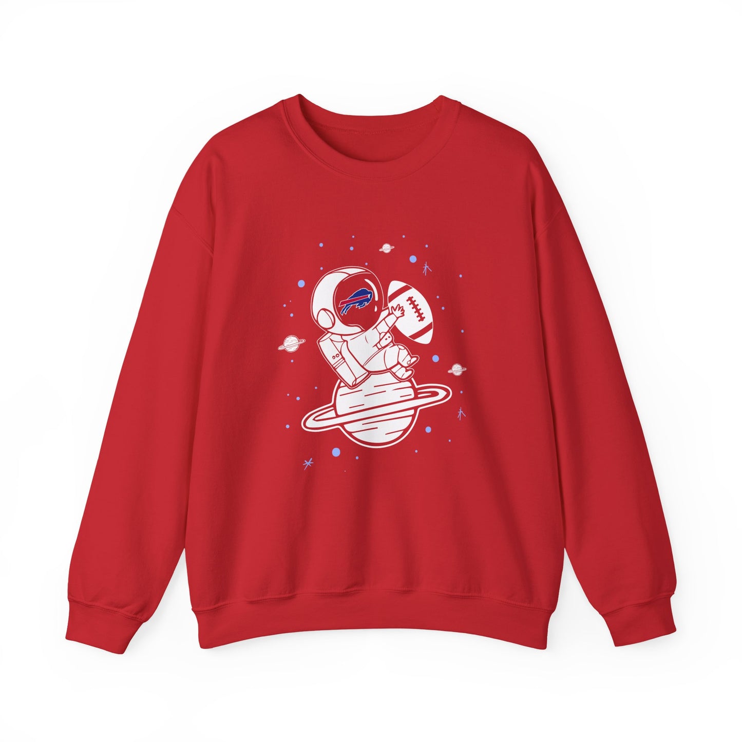 Cool Buffalo Bills Spaceman Astronaut Crewneck Sweatshirt