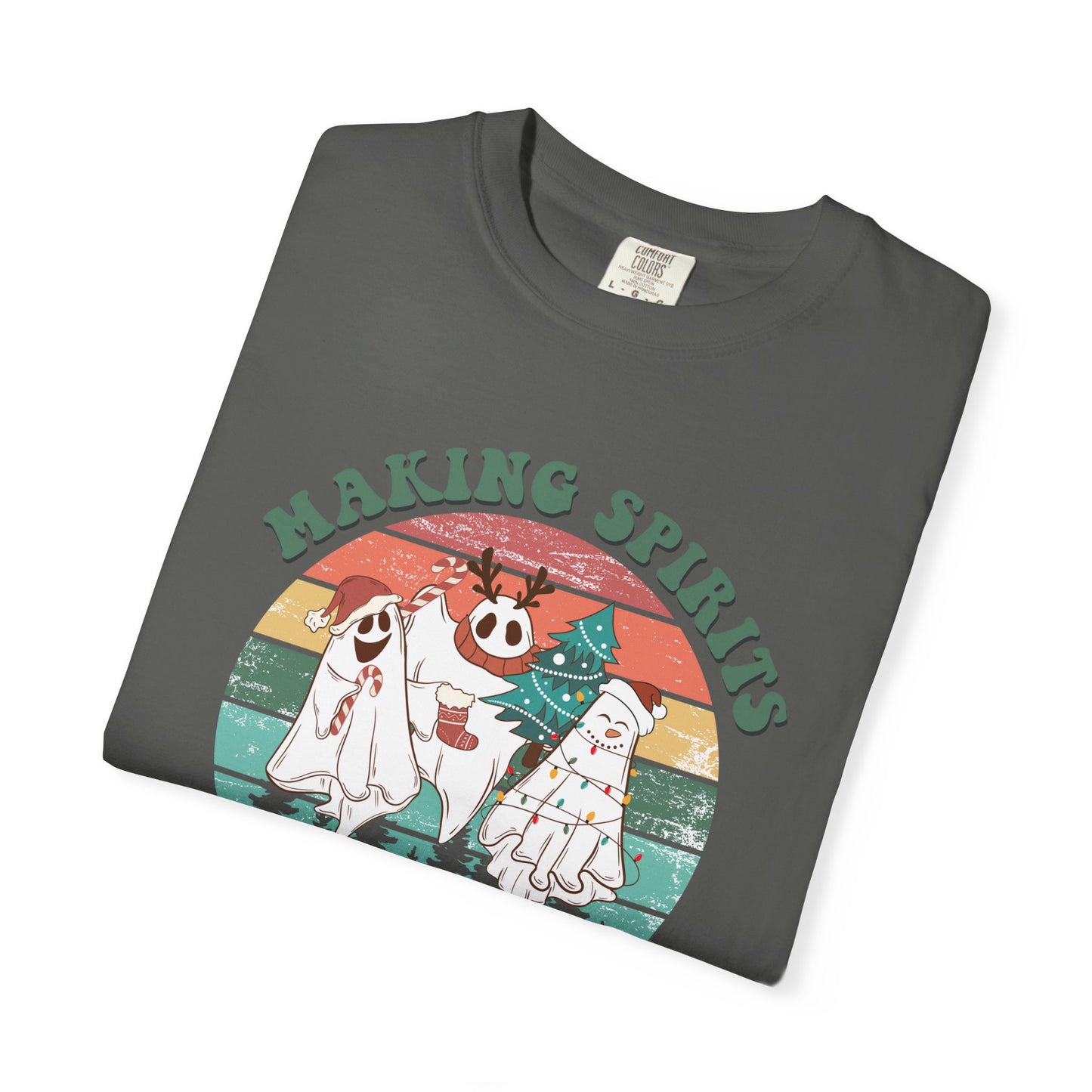 Making Spirits Bright Christmas Ghosts TeeShirt