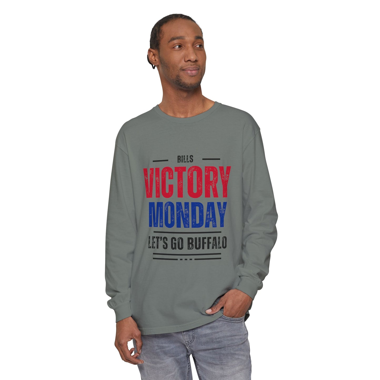 Buffalo Bills Victory Monday Where Else Would You Rather Be Unisex L Sleeve T