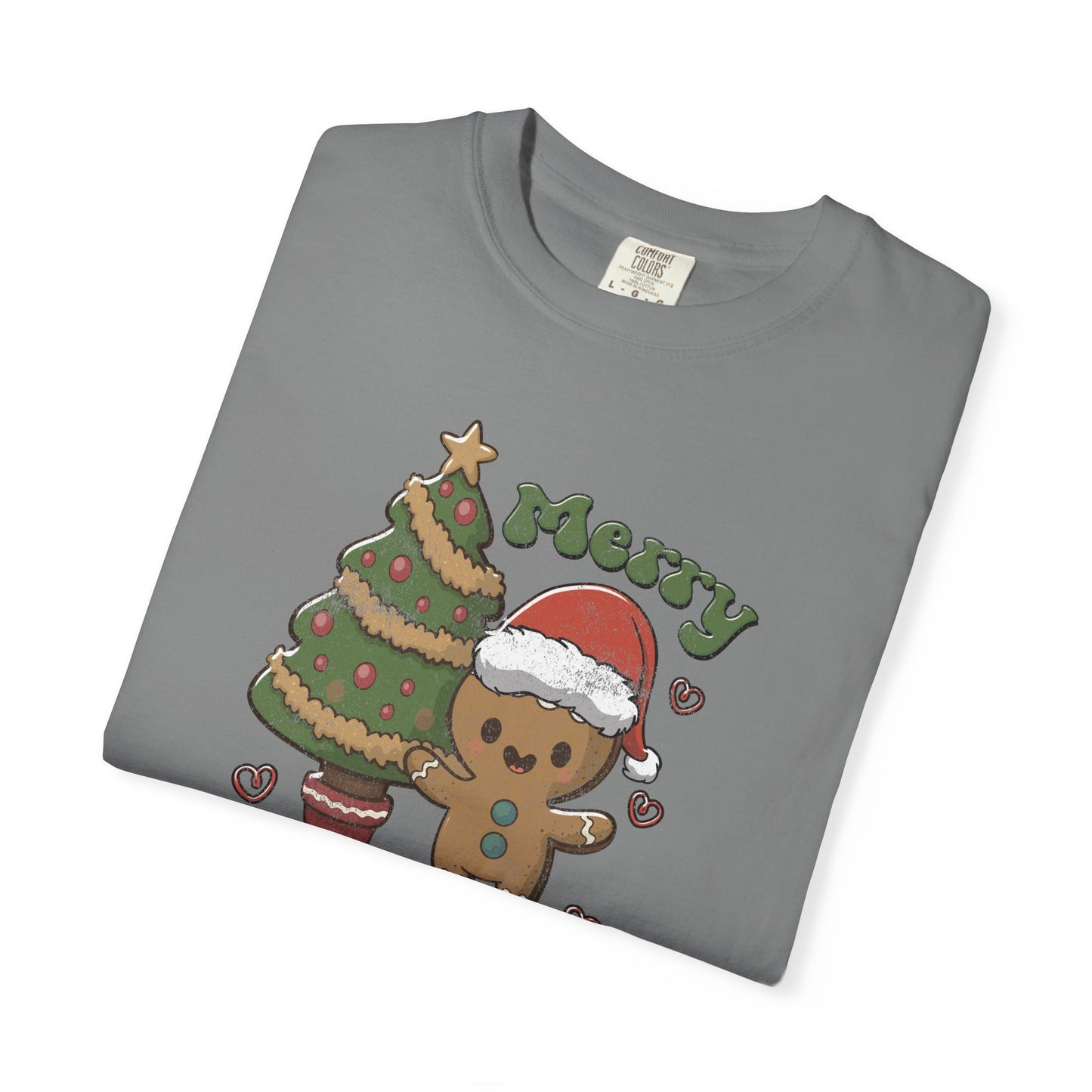 Cute Gingerbread Man Cookie Merry Christmas Tshirt