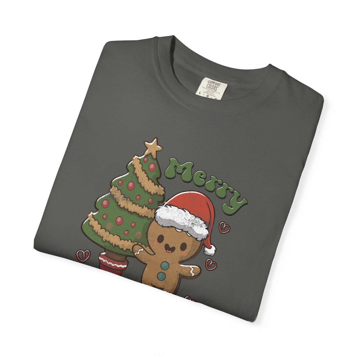 Cute Gingerbread Man Cookie Merry Christmas Tshirt