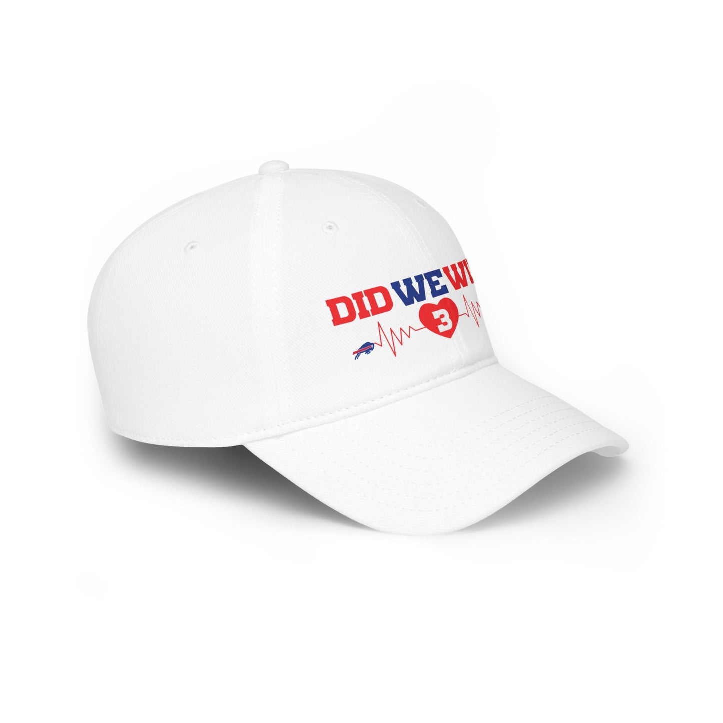 Did We Win? Heartbeat #3 Buffalo Bills Damar Hamlin Low Profile Baseball Cap