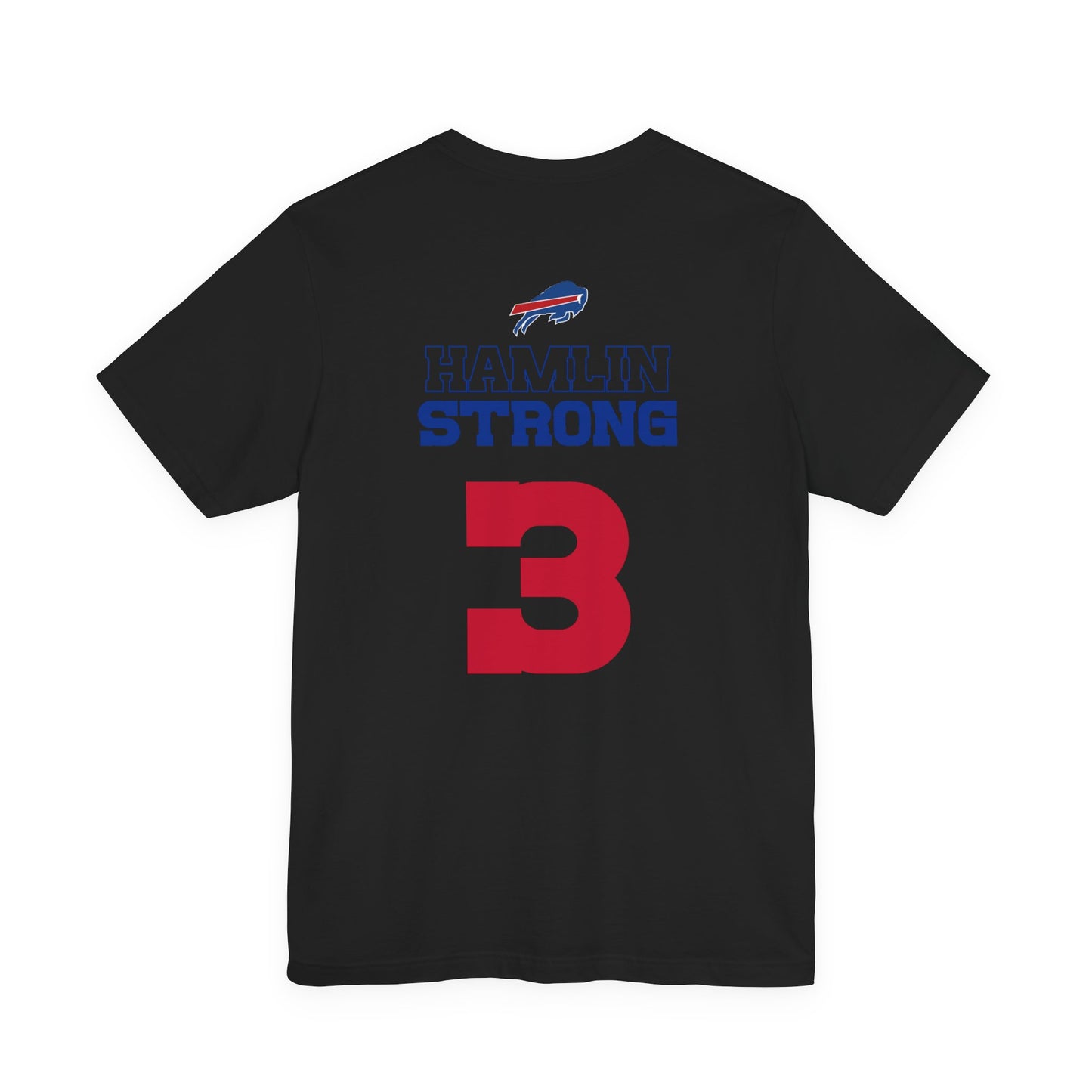 Did We Win Hamlin Strong Solid Red Buffalo Bills #3 Tshirt