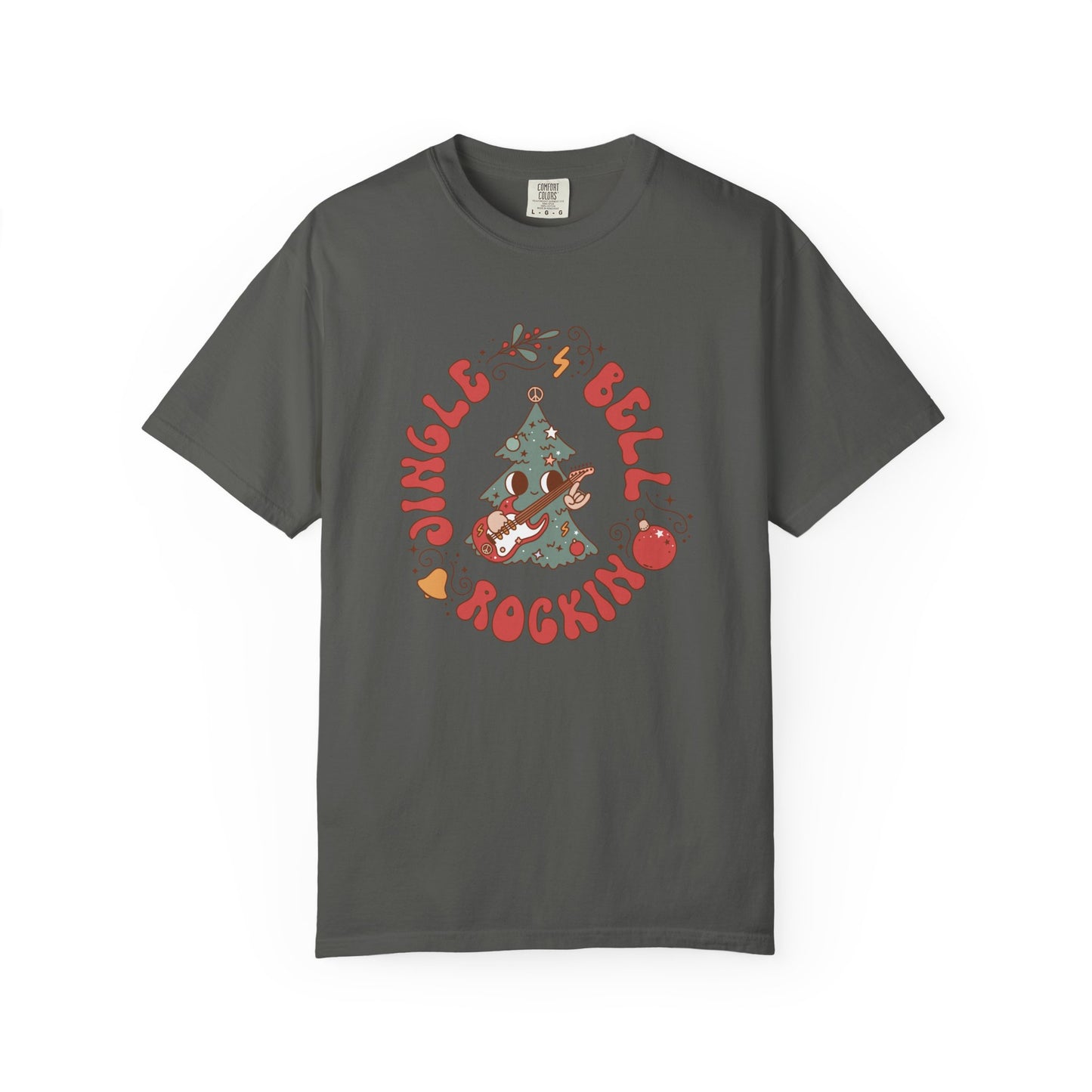 Groovy Jingle Bell Rockin Christmas Retro Style TeeShirt