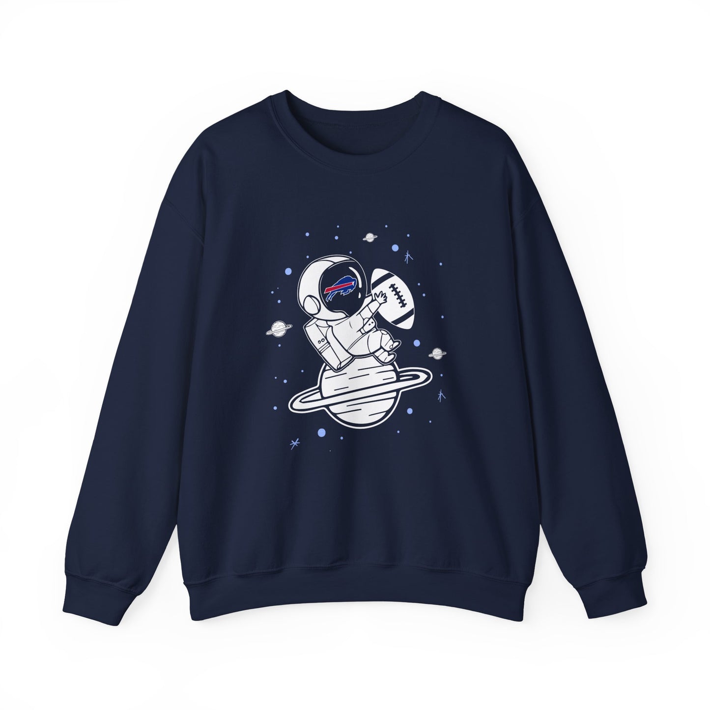 Cool Buffalo Bills Spaceman Astronaut Crewneck Sweatshirt