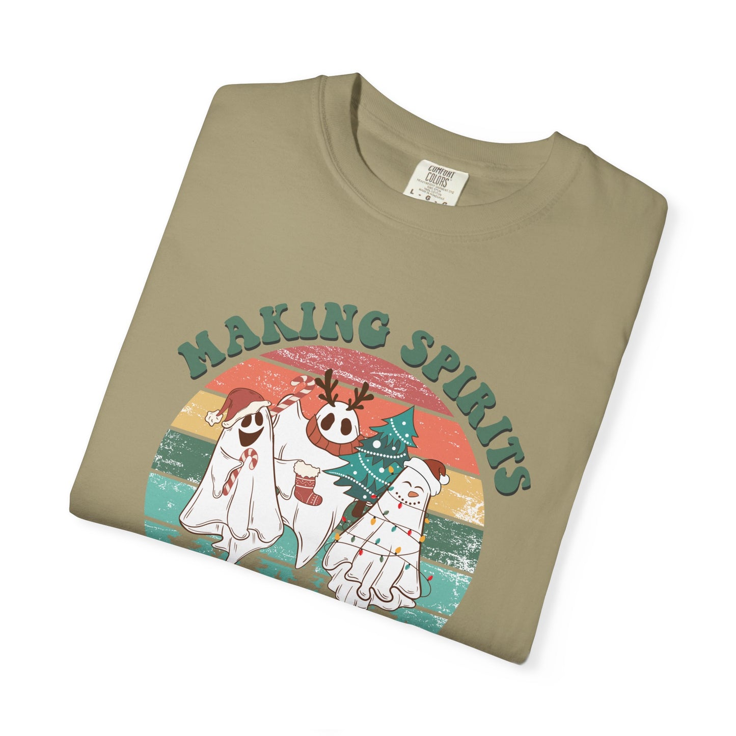 Making Spirits Bright Christmas Ghosts TeeShirt