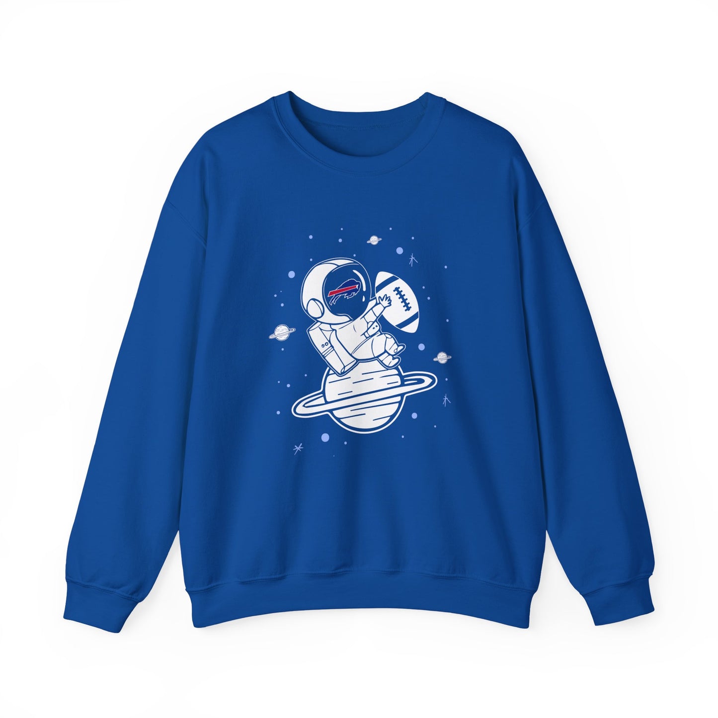 Cool Buffalo Bills Spaceman Astronaut Crewneck Sweatshirt