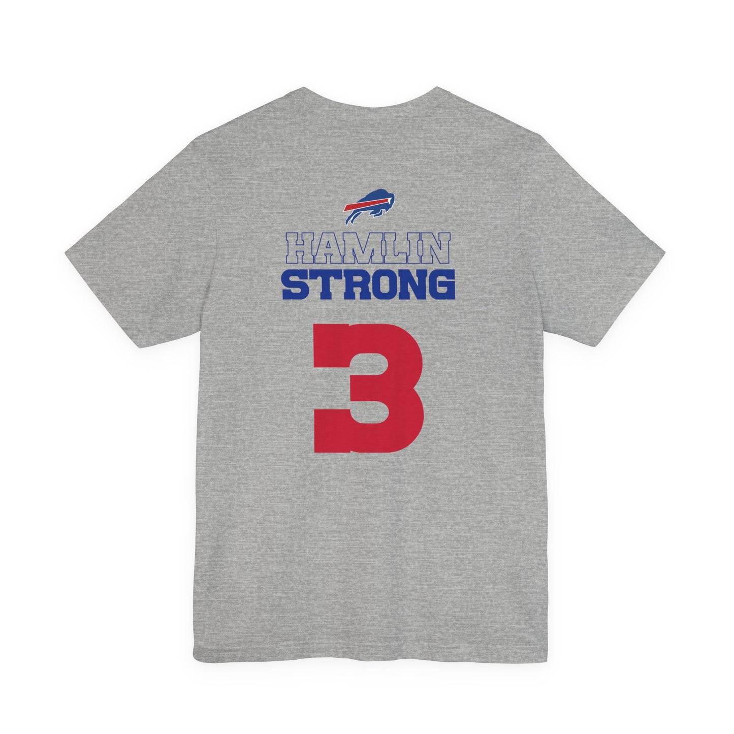 Did We Win Hamlin Strong Solid Red Buffalo Bills #3 Tshirt