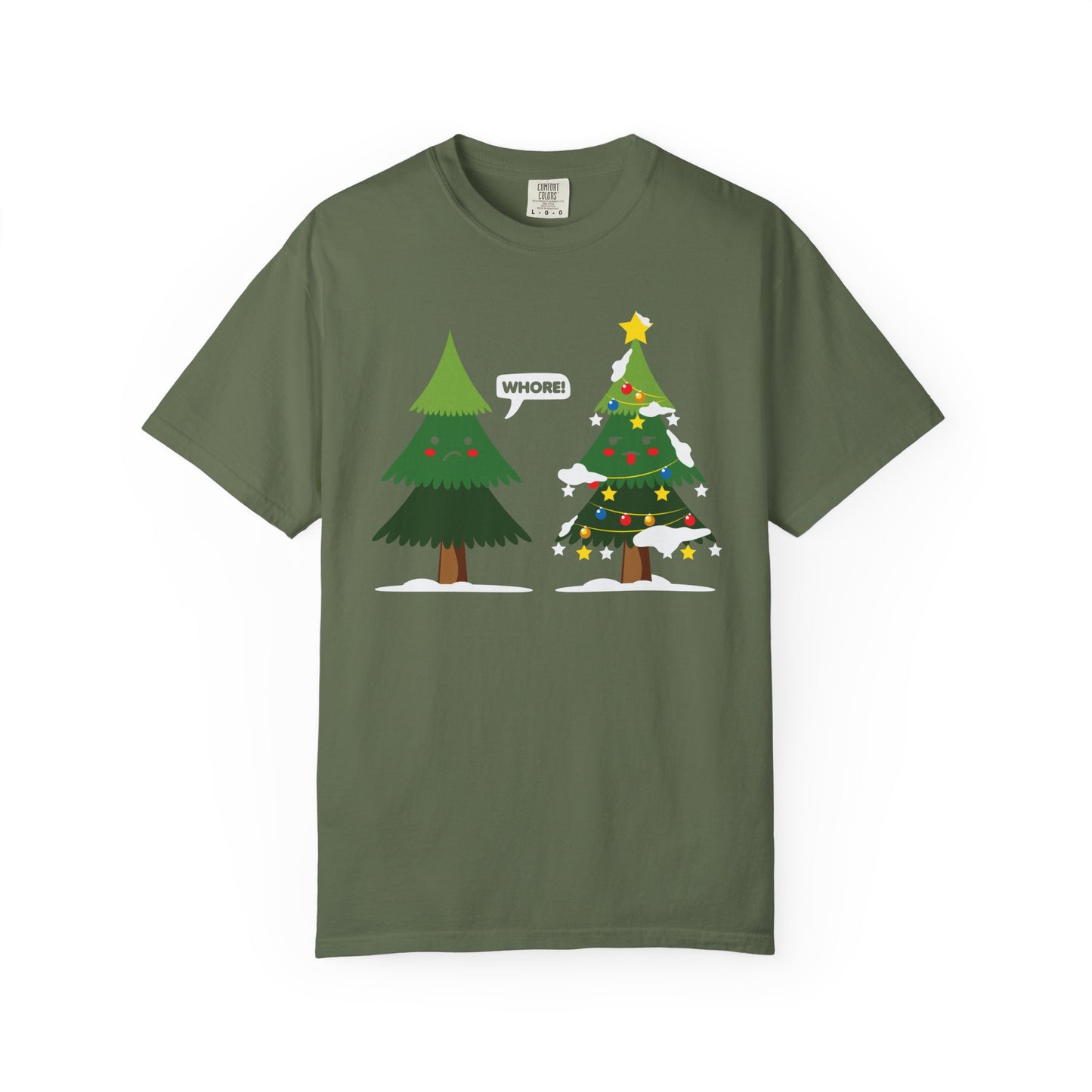 Christmas Trees Cursing Funny Xmas TeeShirt
