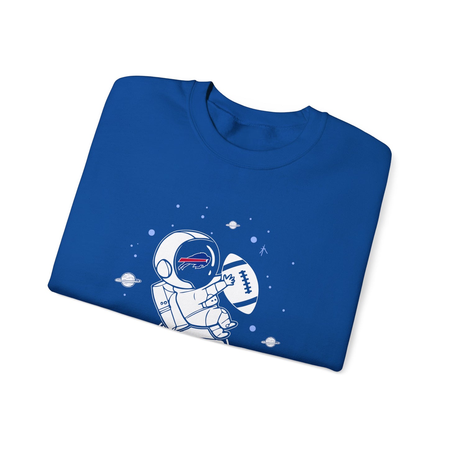 Cool Buffalo Bills Spaceman Astronaut Crewneck Sweatshirt