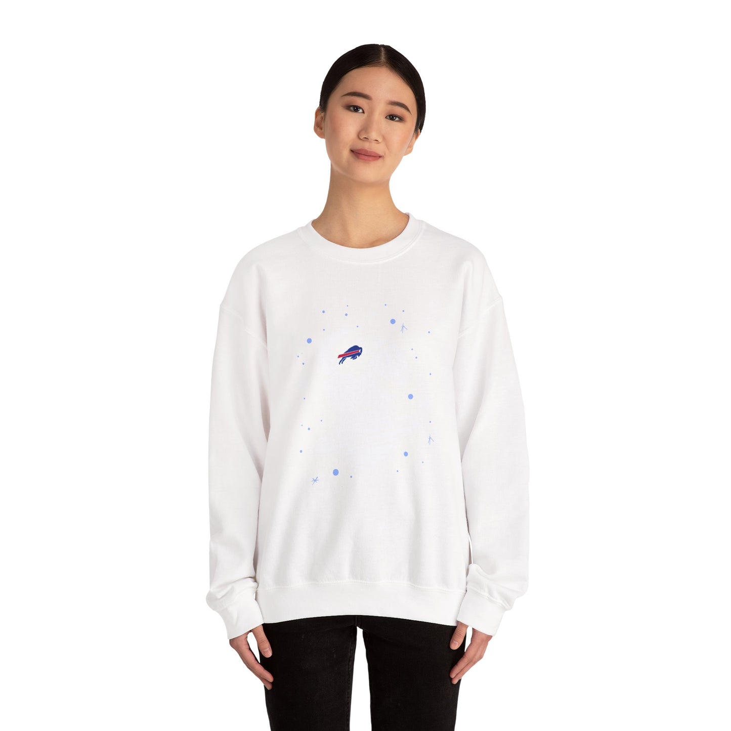 Cool Buffalo Bills Spaceman Astronaut Crewneck Sweatshirt