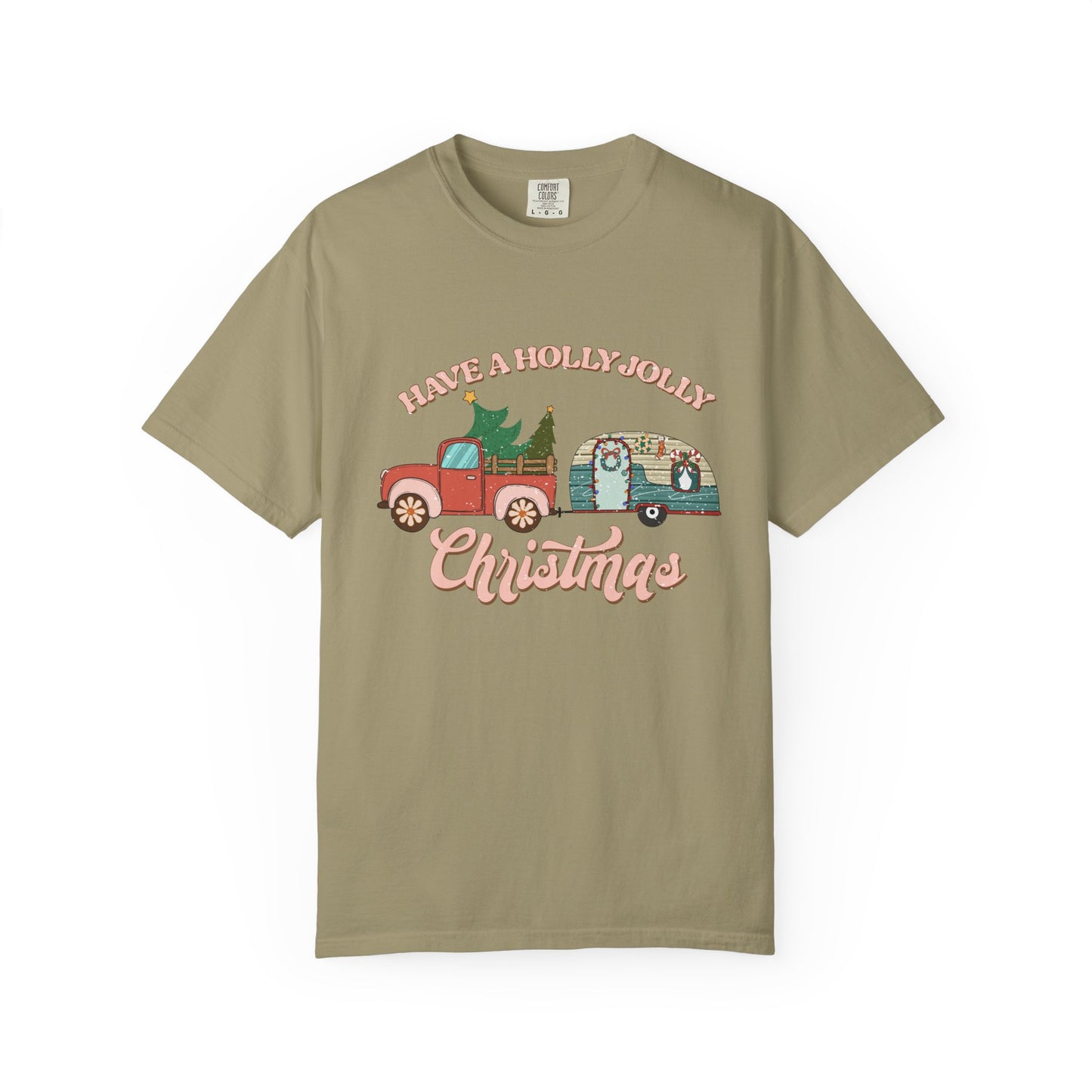 Have a Holly Jolly Christmas Camper Retro Tshirt