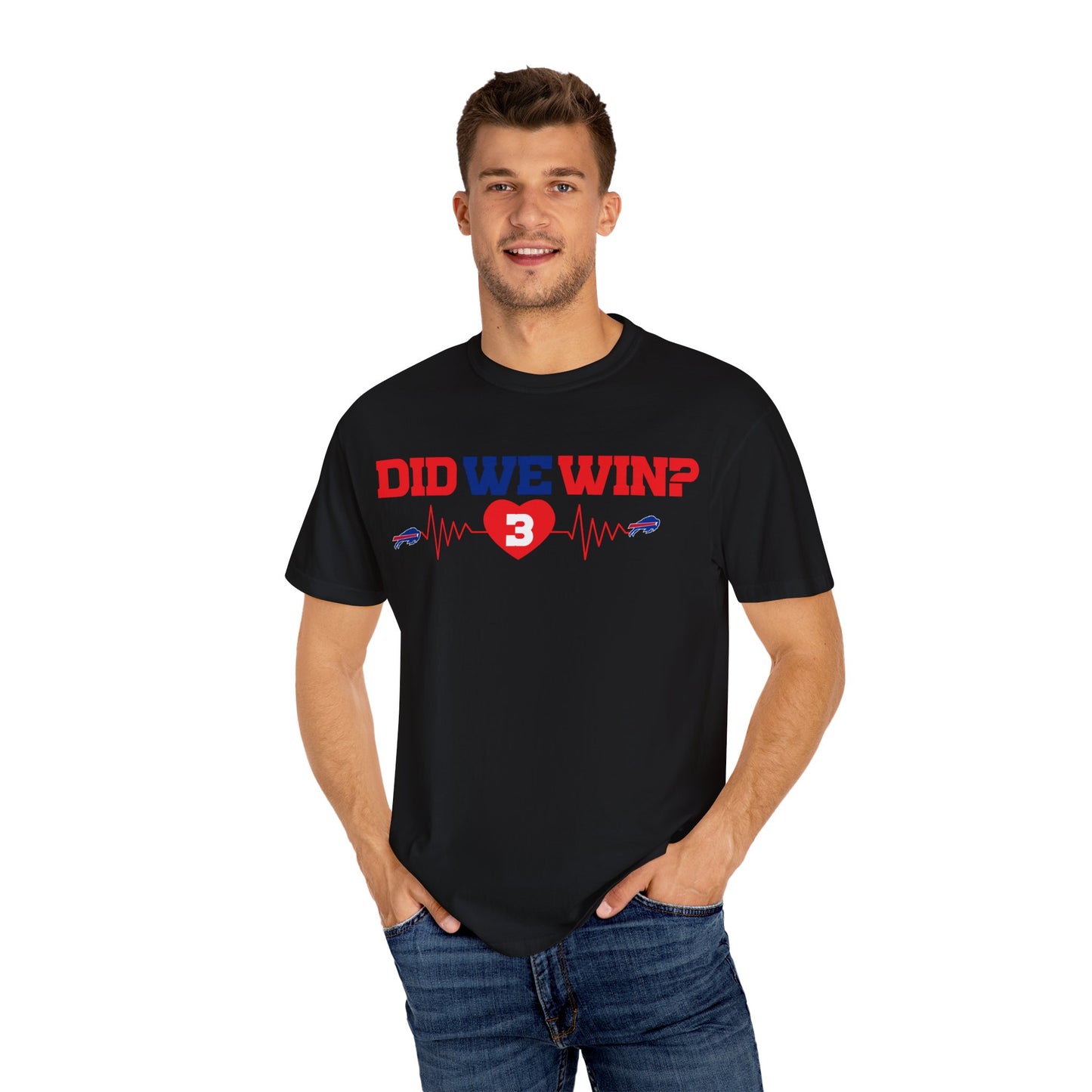 Did We Win? Damar Hamlin #3 Heartbeat Buffalo Bills Tshirt