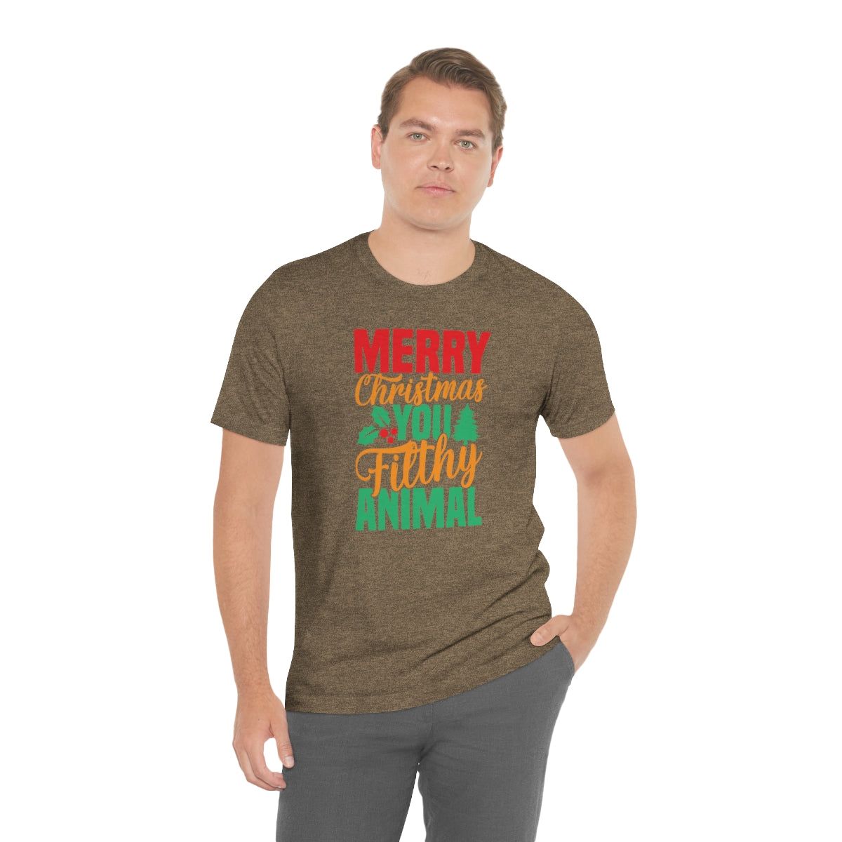 Merry Christmas You Filthy Animal Funny Christmas Tshirt