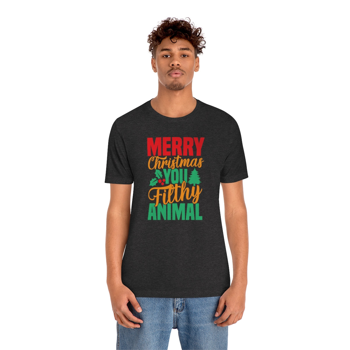 Merry Christmas You Filthy Animal Funny Christmas Tshirt