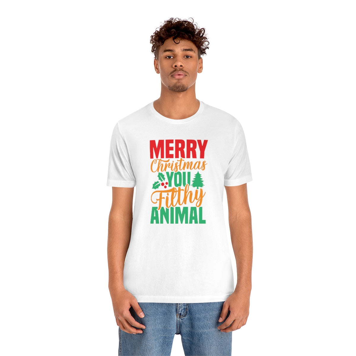 Merry Christmas You Filthy Animal Funny Christmas Tshirt