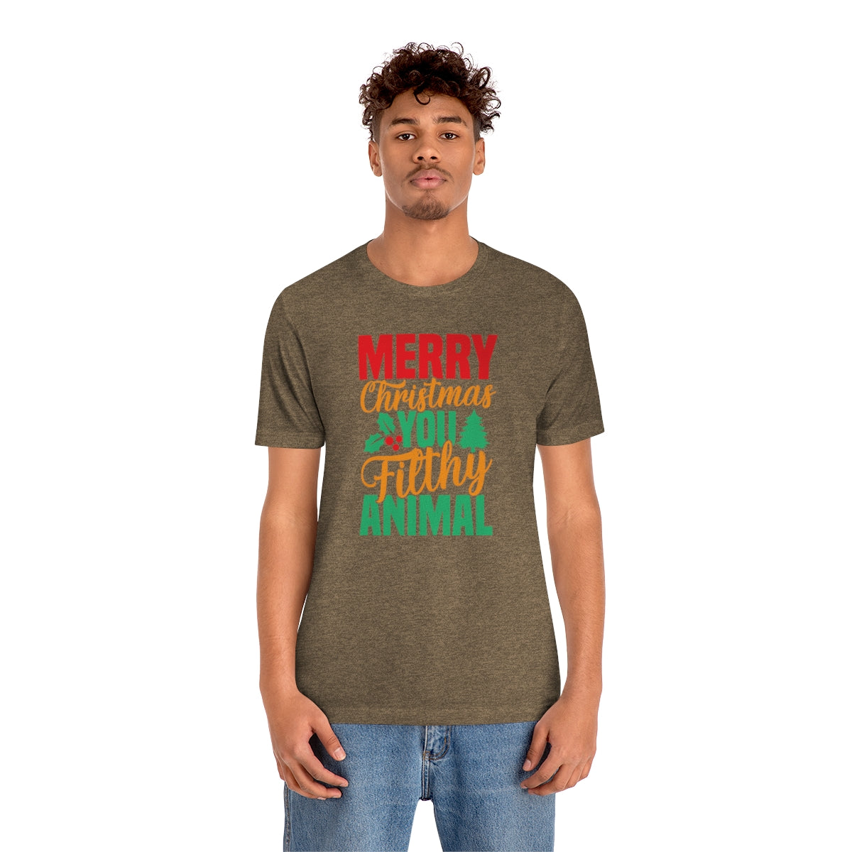 Merry Christmas You Filthy Animal Funny Christmas Tshirt