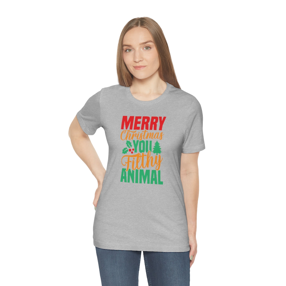 Merry Christmas You Filthy Animal Funny Christmas Tshirt