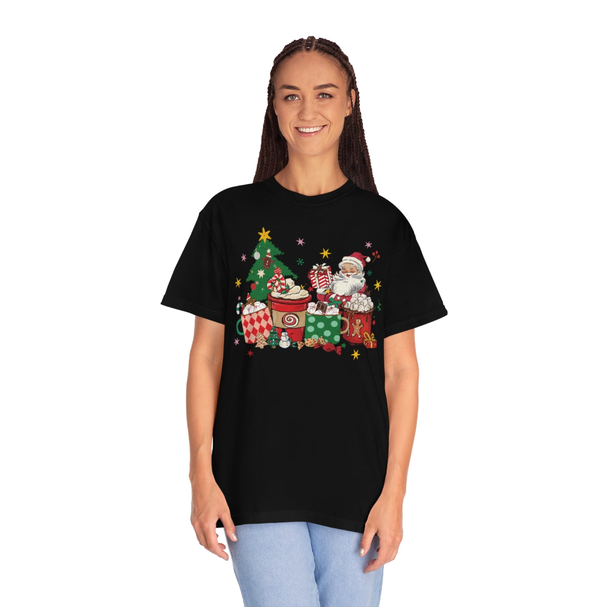 Current Mood Classic Vintage Santa Christmas Tshirt
