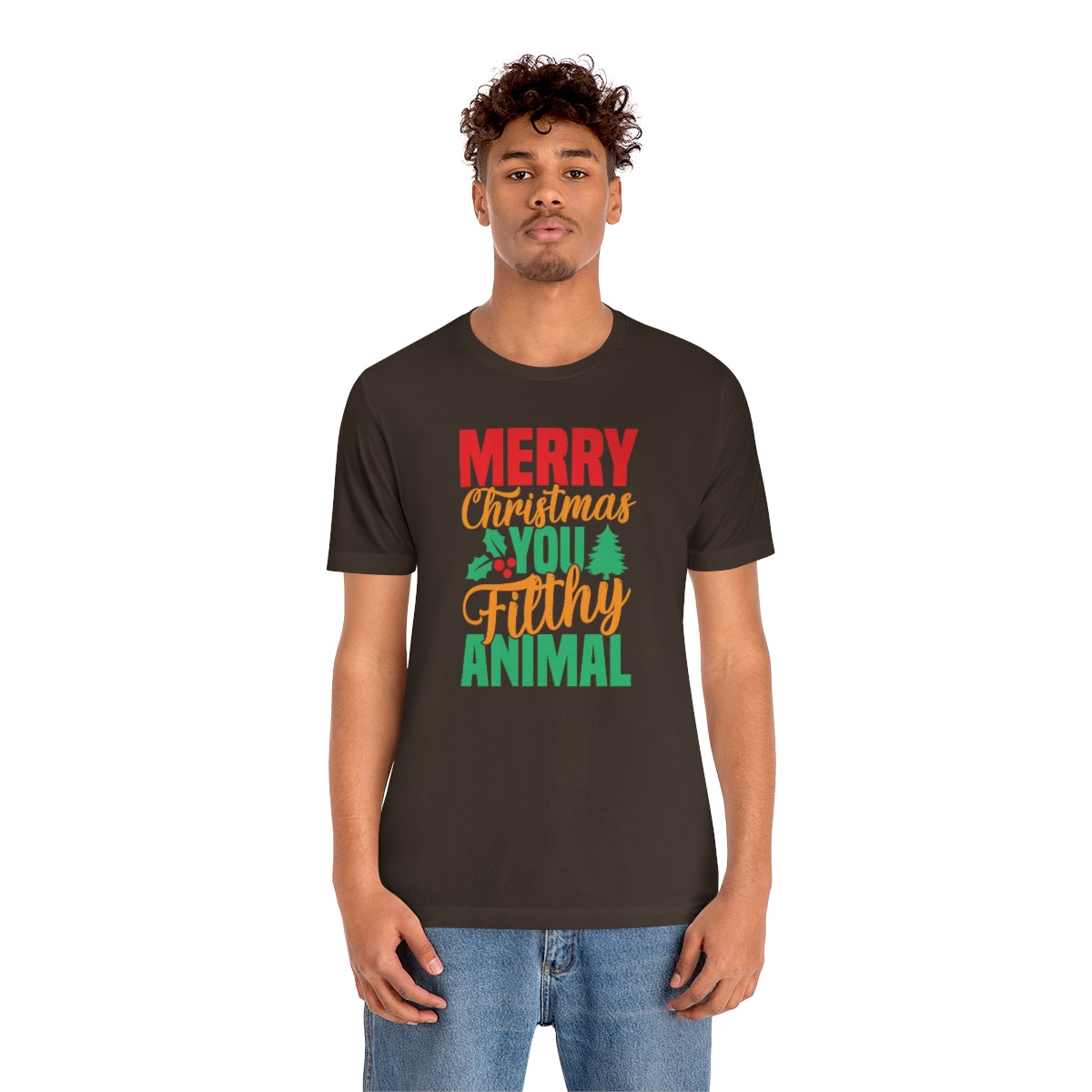 Merry Christmas You Filthy Animal Funny Christmas Tshirt