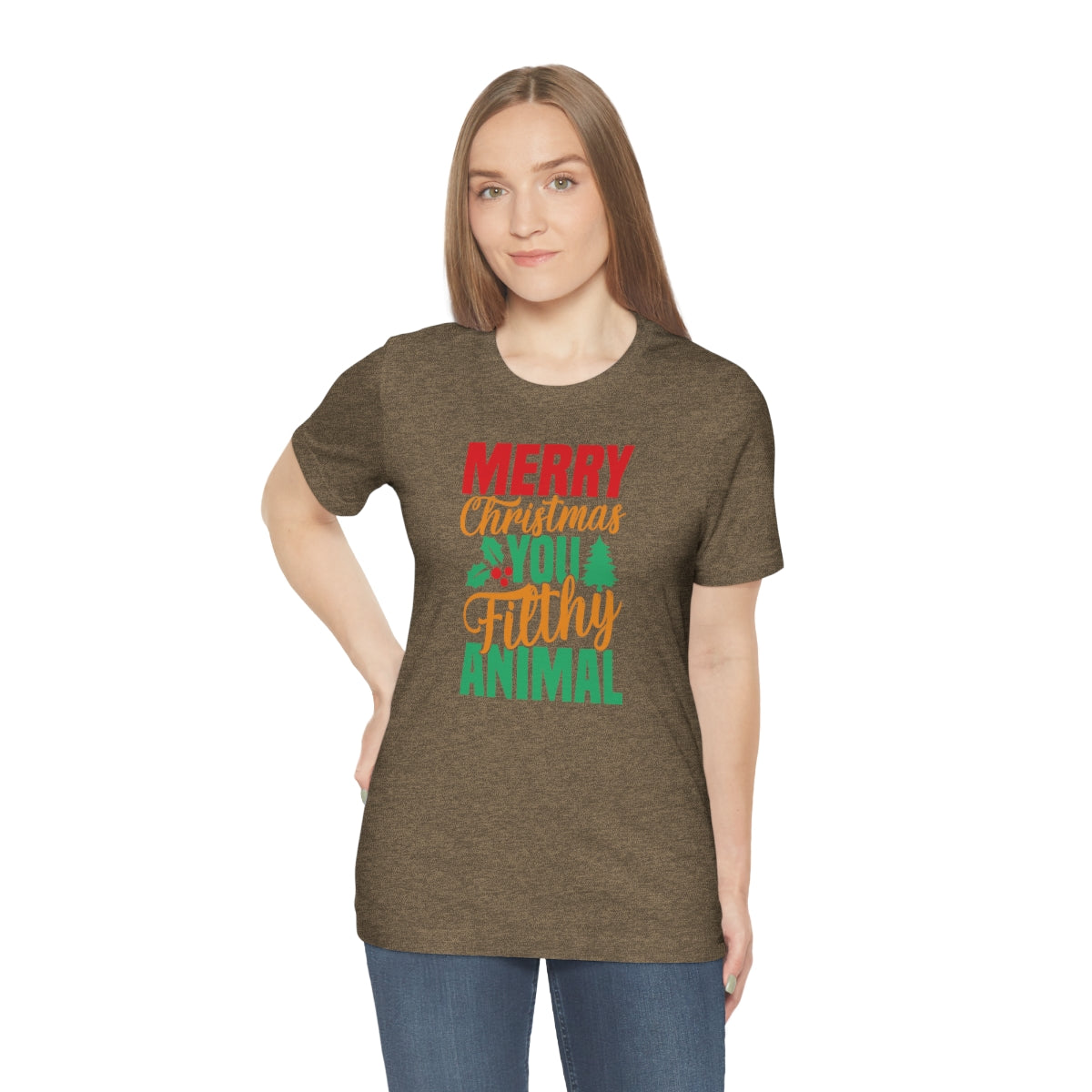 Merry Christmas You Filthy Animal Funny Christmas Tshirt